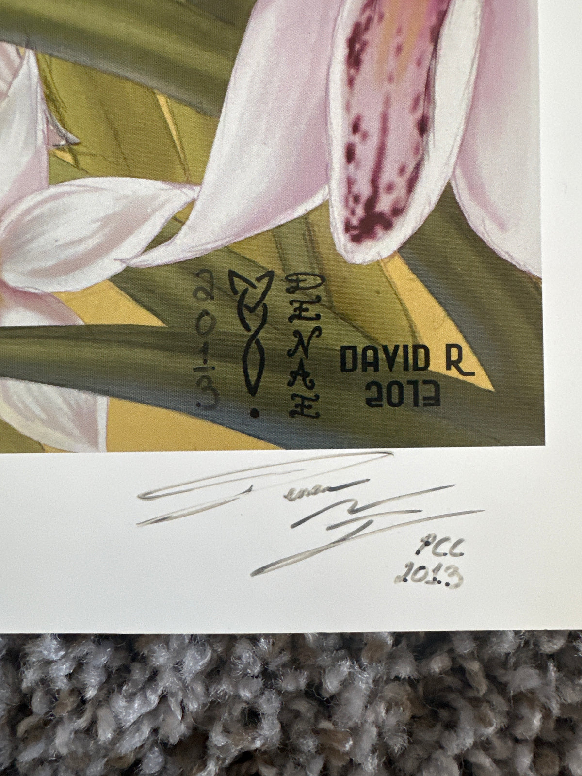 Orchid Fairy Print by David R. signed PCC 2013
