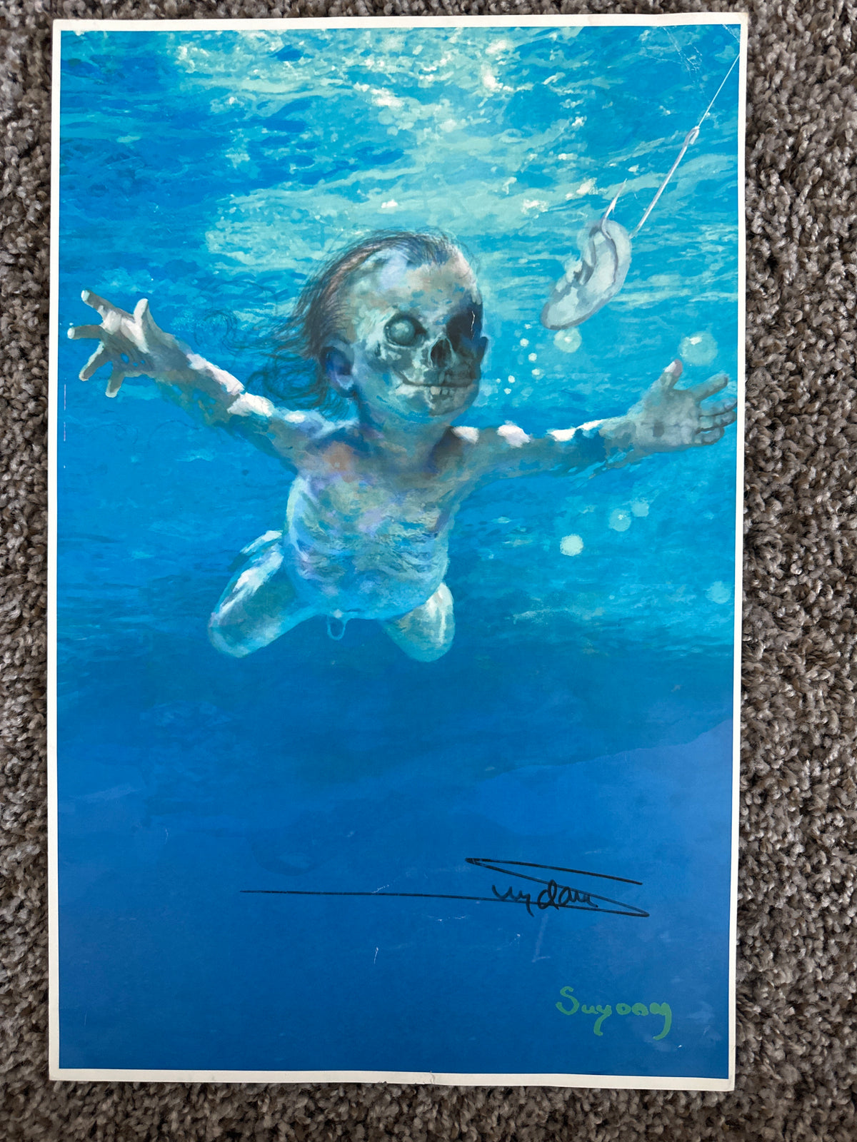 Zombie Nirvana Homage Print by Arthur Suydam signed