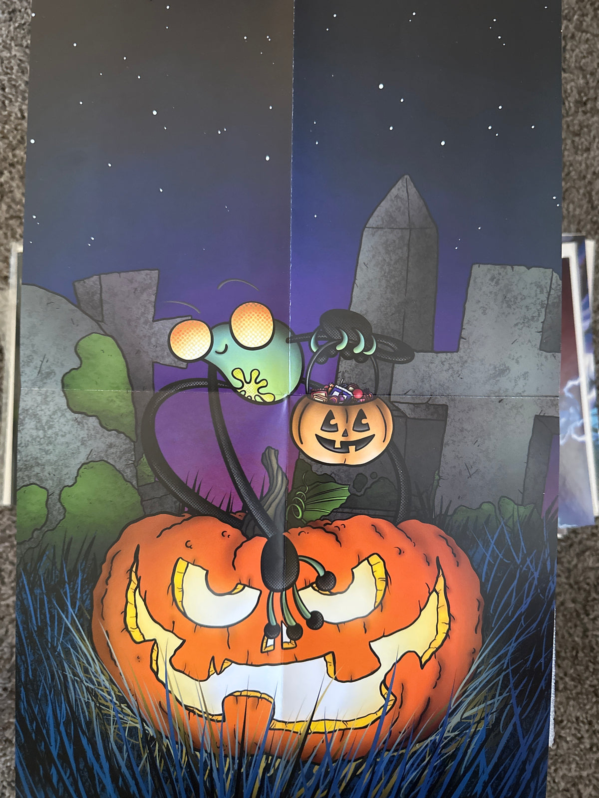 Inscrutable Gunk #3 SM1 Homage Halloween Variant w/Poster One Little Voice