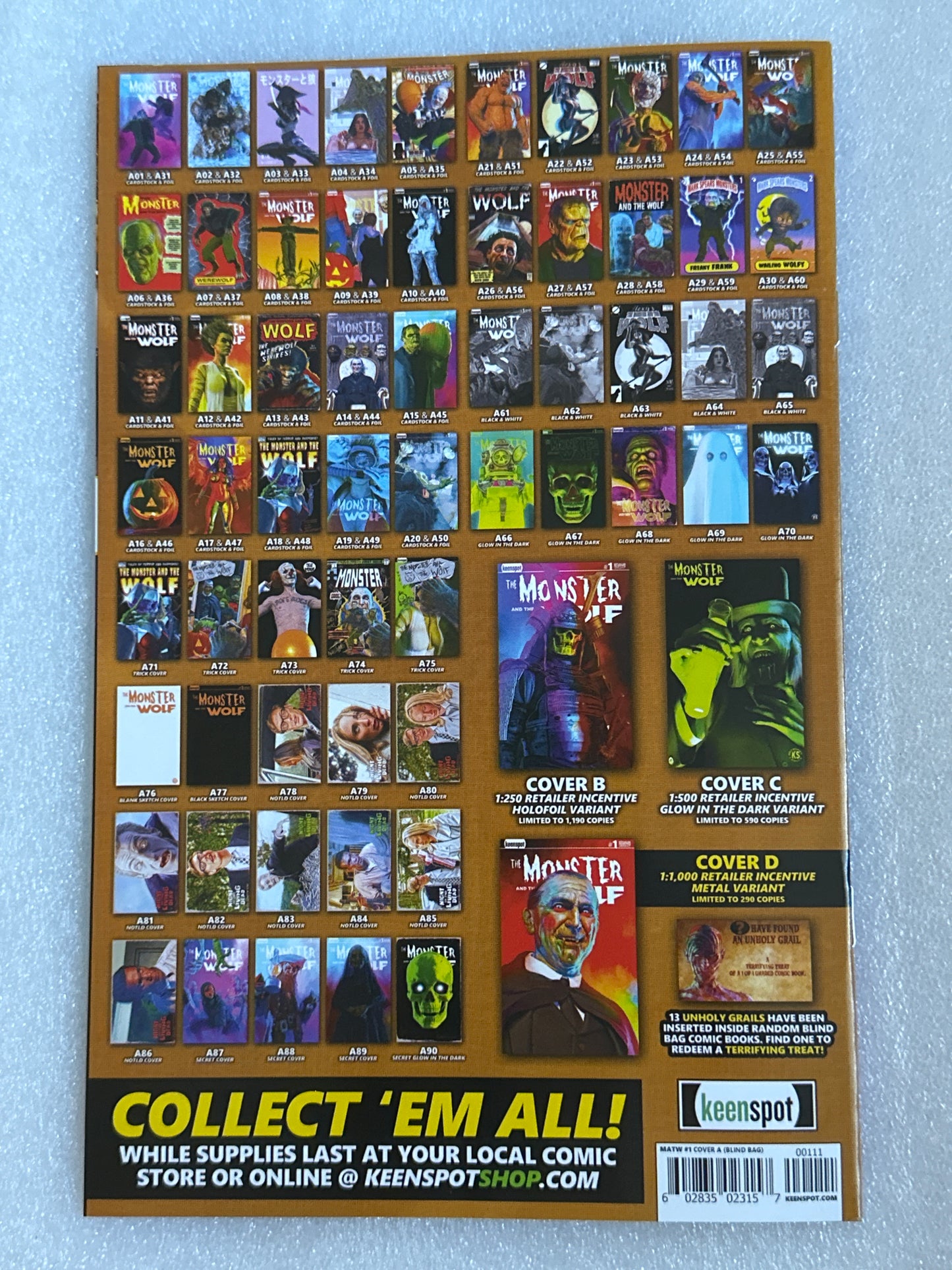 Mark Spears Monster and the Wolf #1 Cover A29