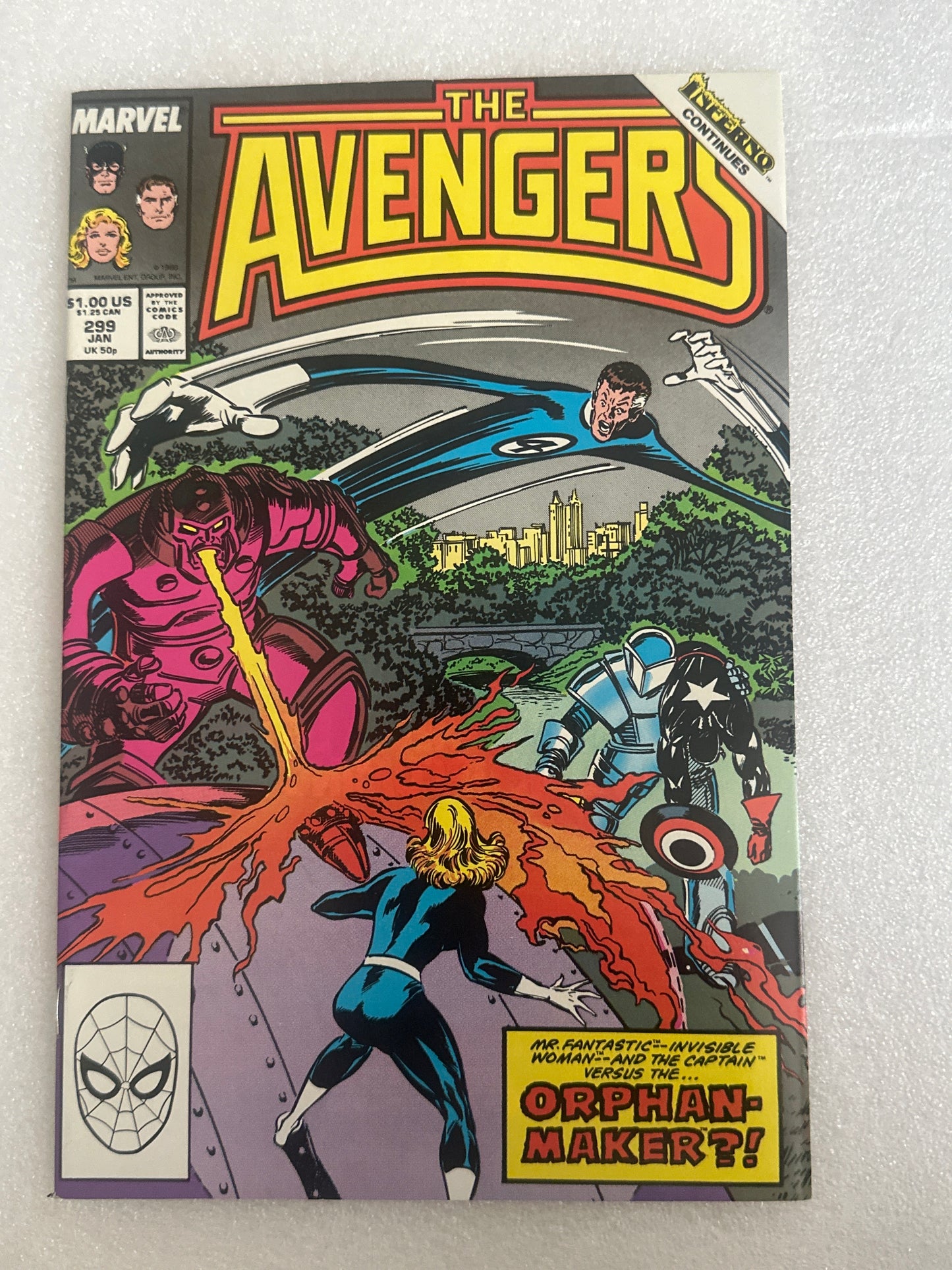 Avengers 299 Marvel 1989