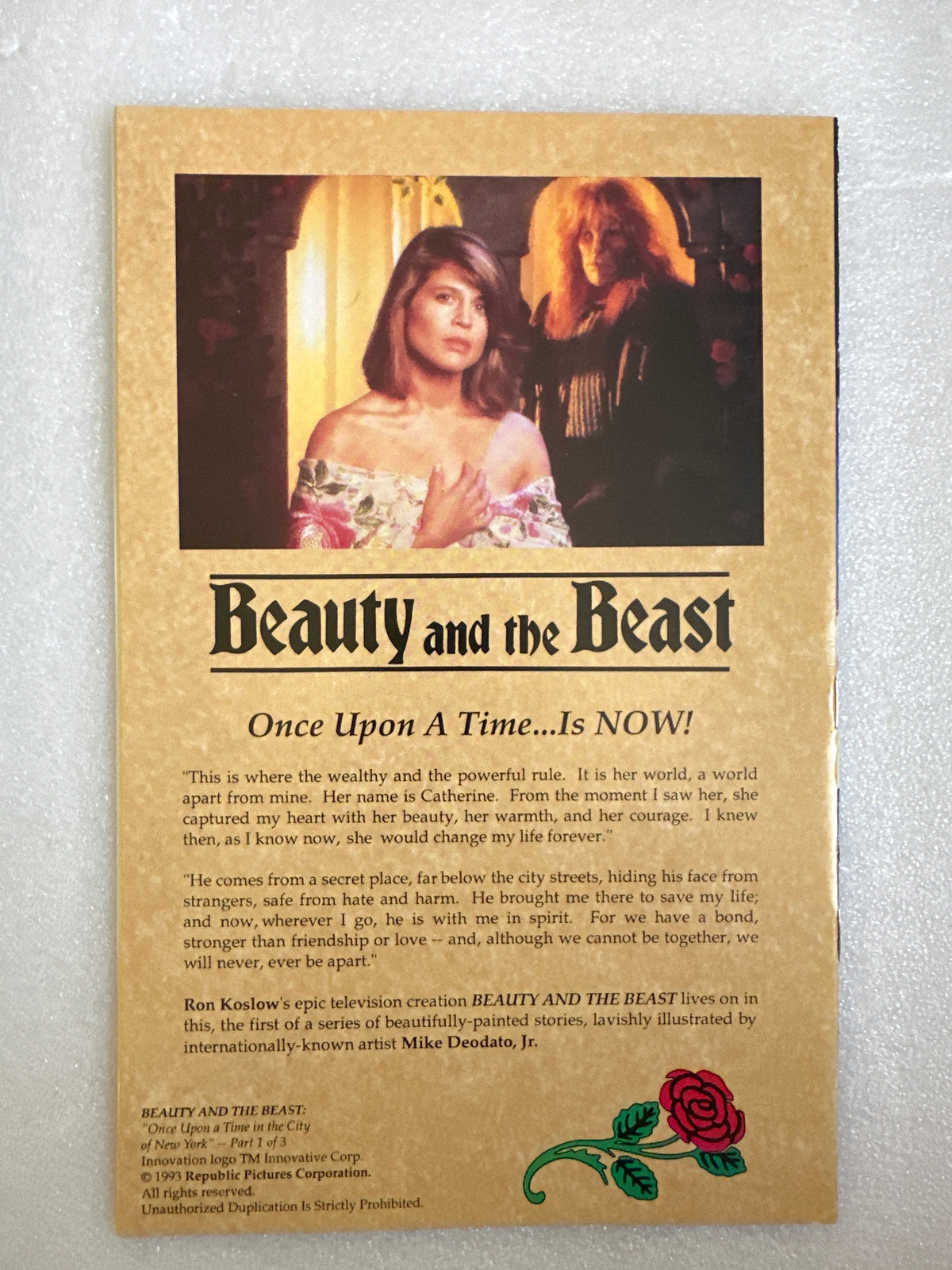 Beauty and the Beast #1 Gold Foil Signed (1749/400) Innovation 1993