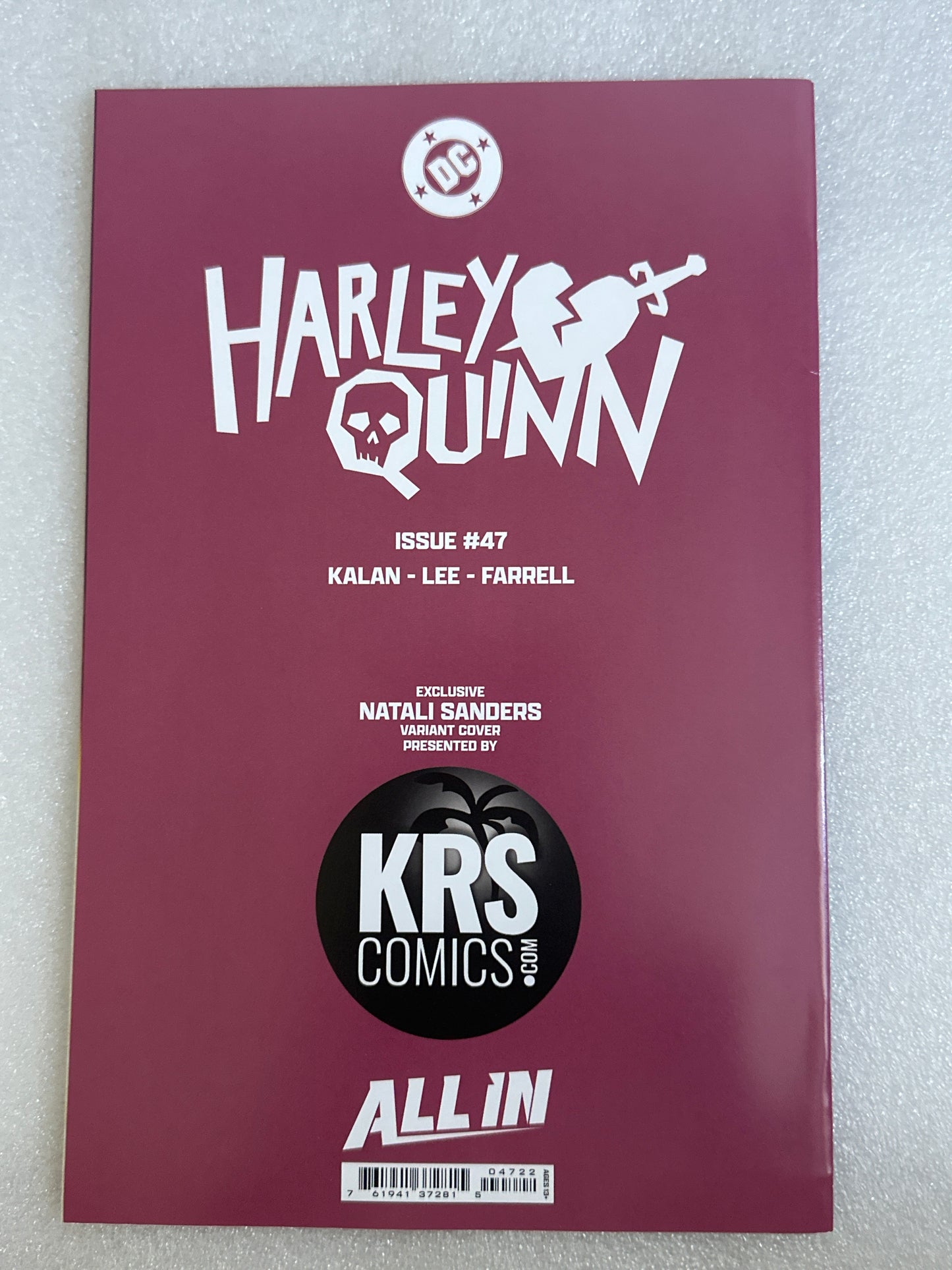 Harley Quinn #47 KRS Variant DC 2025