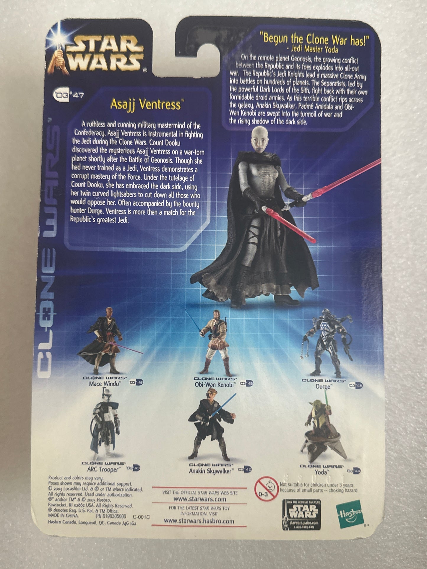 Asajj Ventress Star Wars Hasbro Star Wars Figure