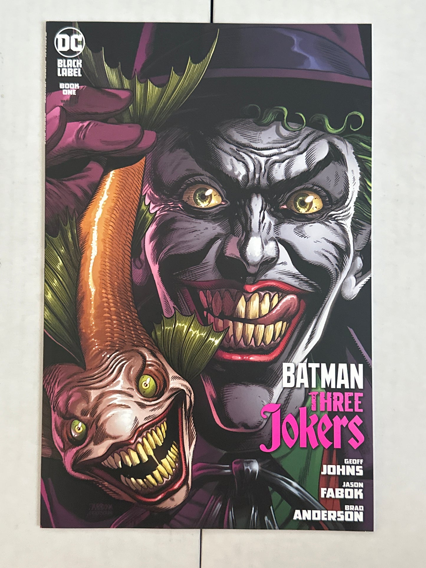 Batman Three Jokers Book One Joker w/Fish Variant Cover DC 2020