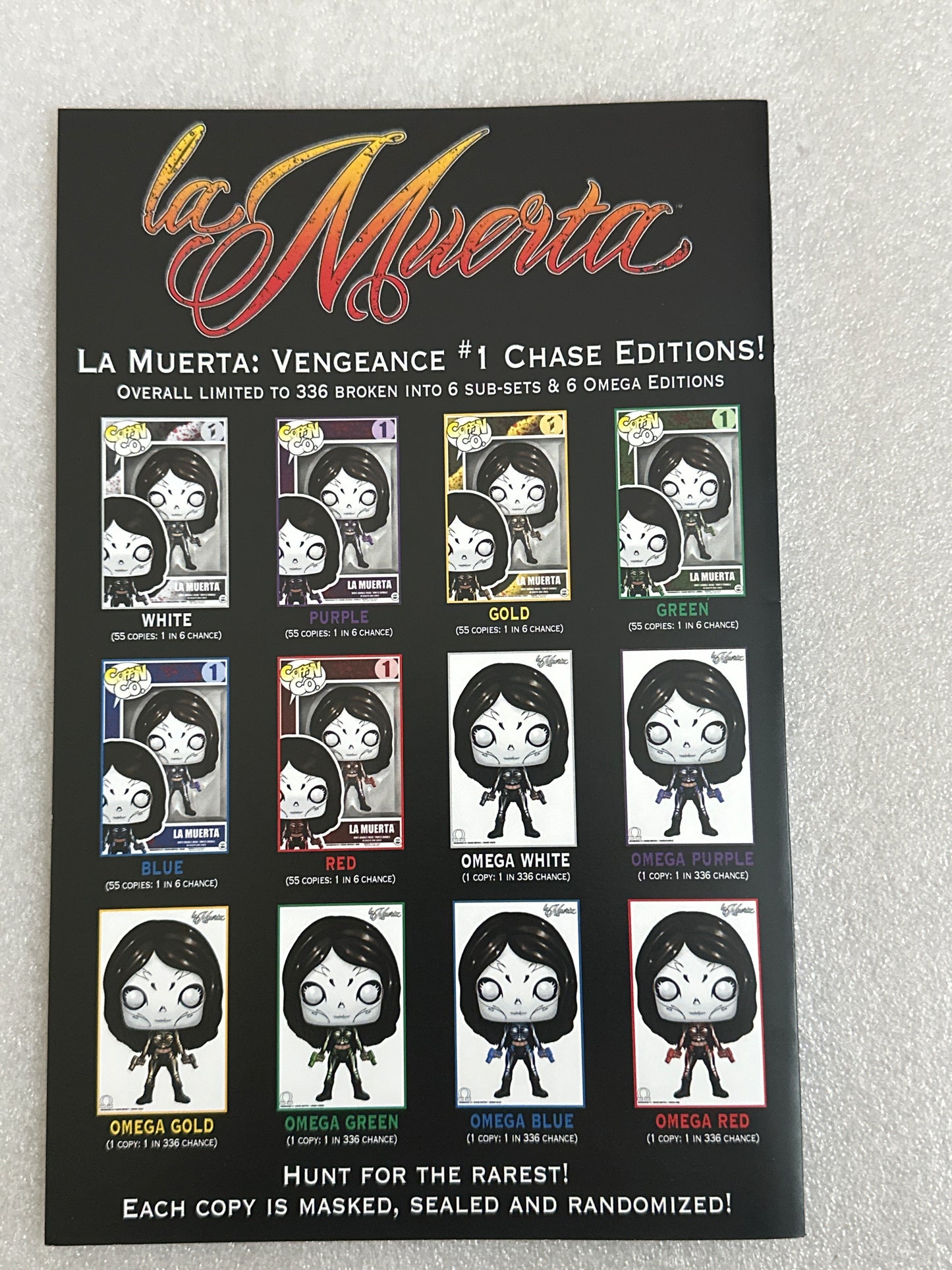 La Muerta Vengeance #1 Chase Edition Gold Coffin Comics 2020