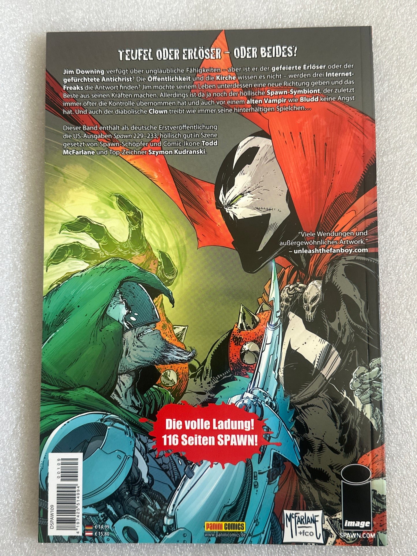 Spawn #109 (231) German Variant Panini Comics (Image) 2014