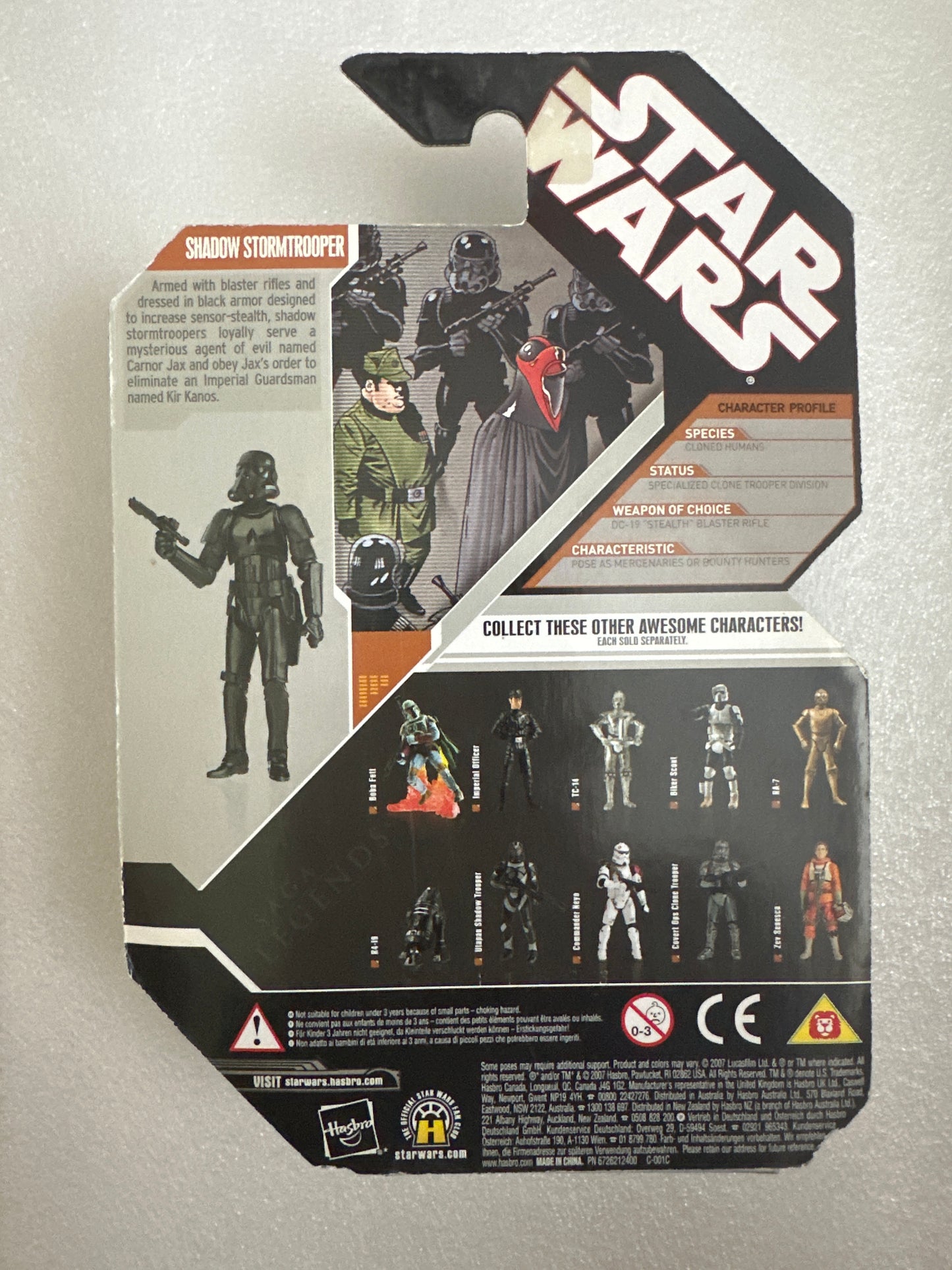 Shadow Stormtrooper Star Wars Hasbro Star Wars Figure