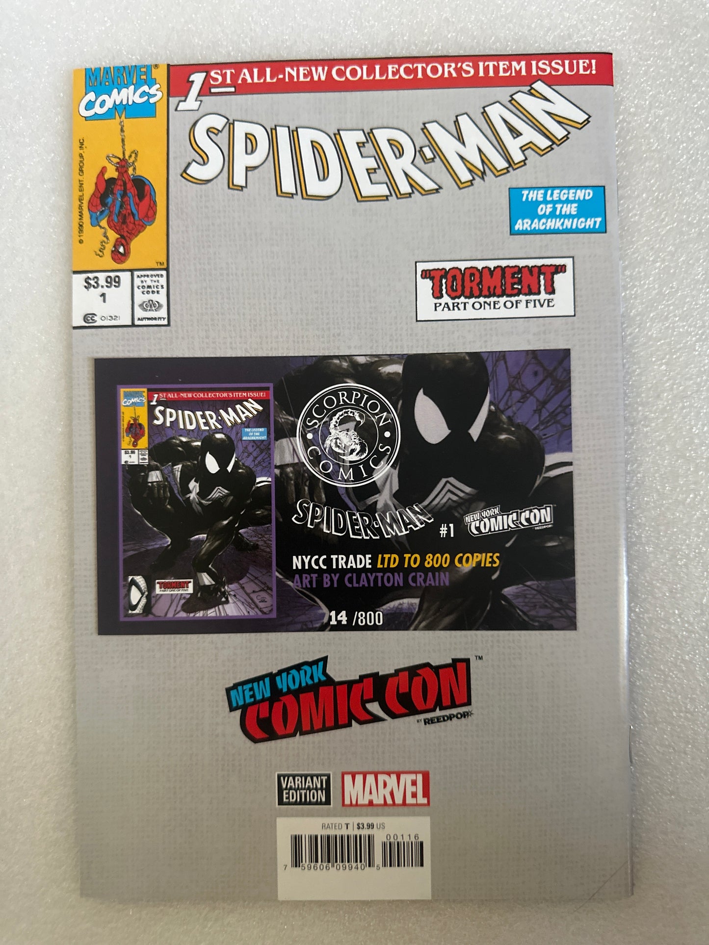 Spider-Man #1 Facsimile Crain NYCC Trade Dressing #14/800 Marvel 2021