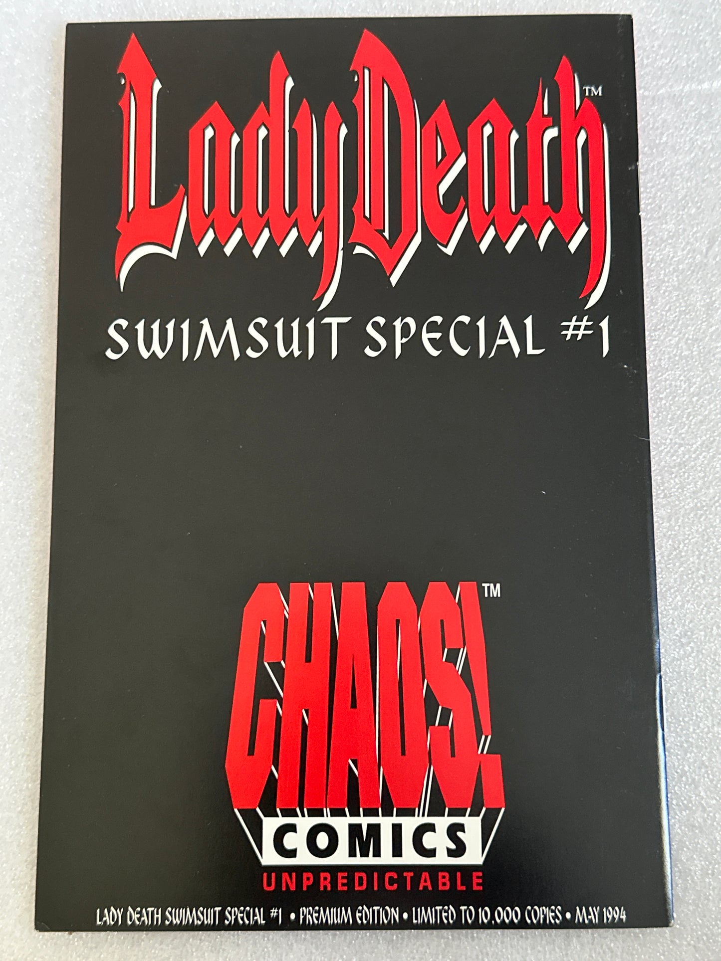 Lady Death: Swimsuit Special #1 Premium Edition Signed by Pulido Chaos Comics 1994