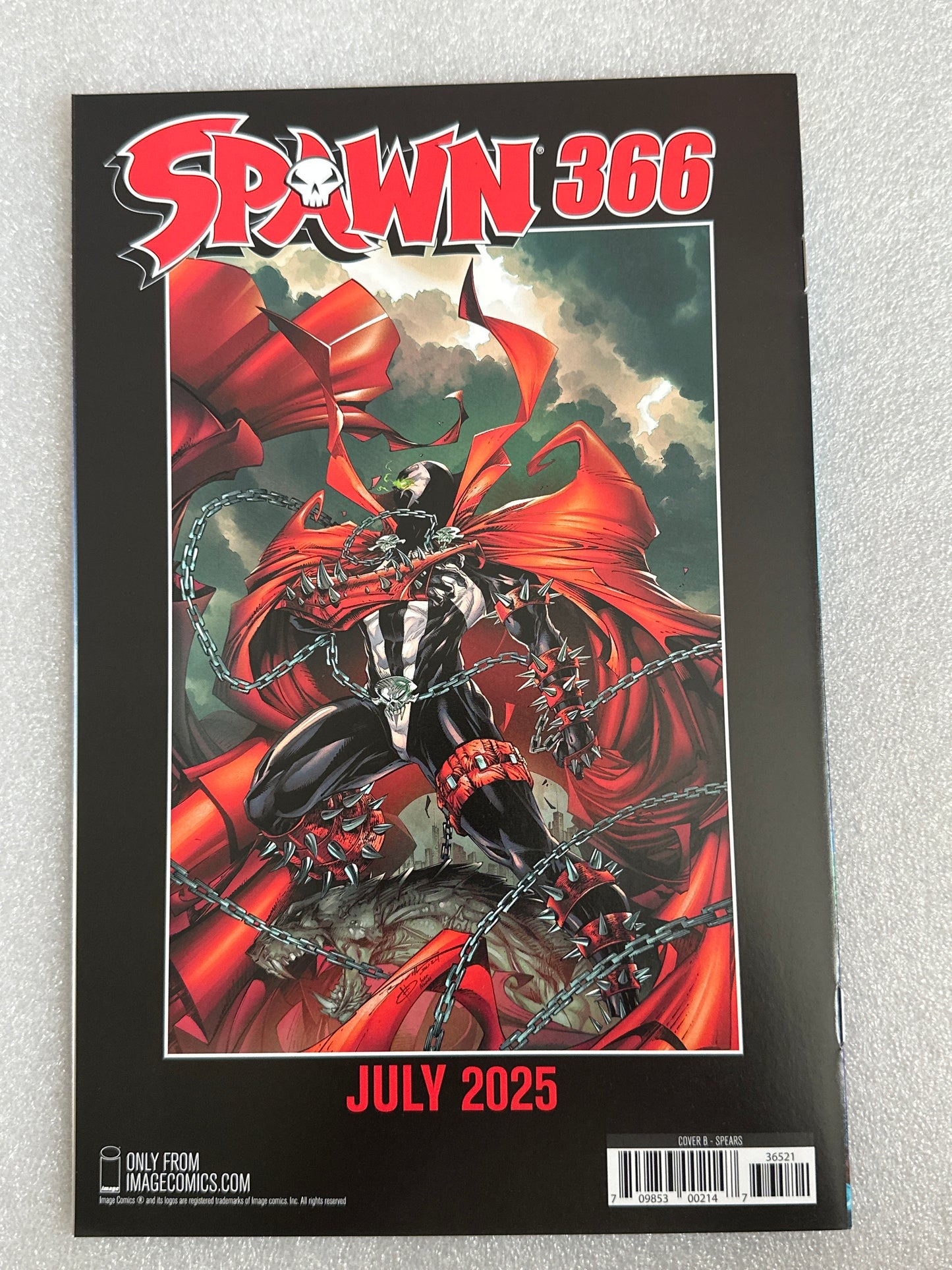Spawn #365 Spears Variant Image Comics 2025