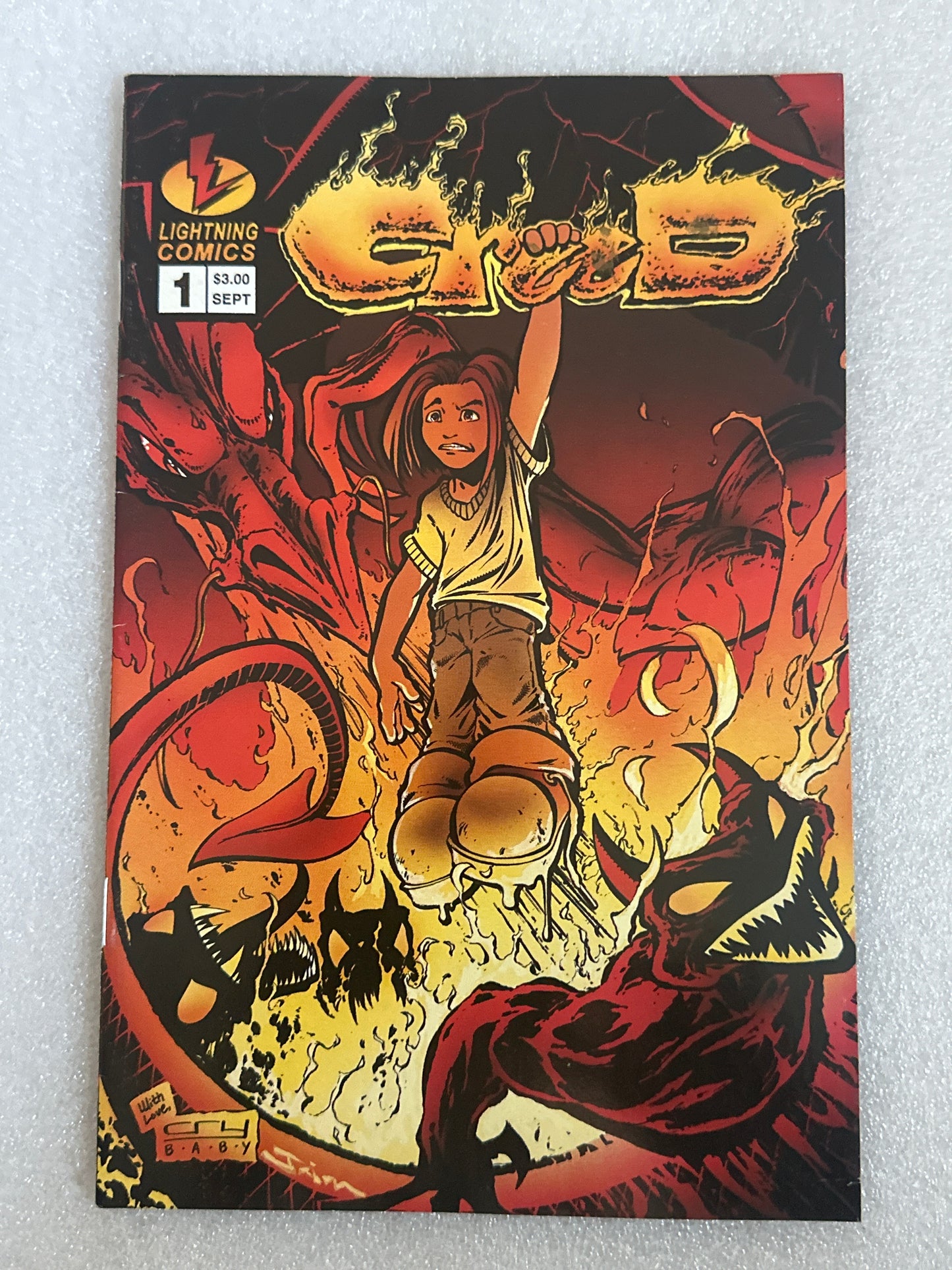 Creed #1 Signed by Trent Kaniuga Lightning Comics 1995