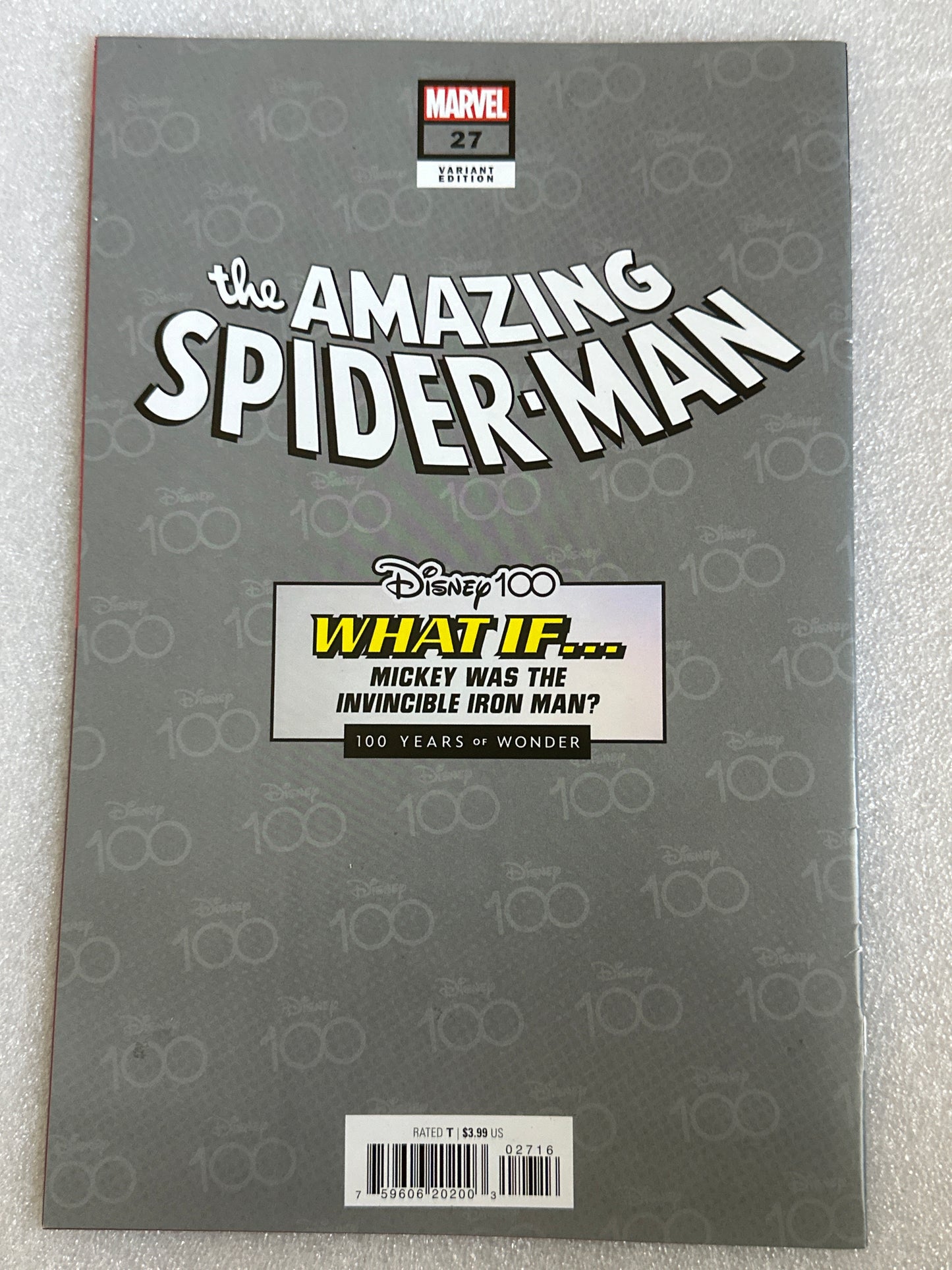 Amazing Spider-Man #27 Iron-Mickey 1:100 Variant Marvel 2023