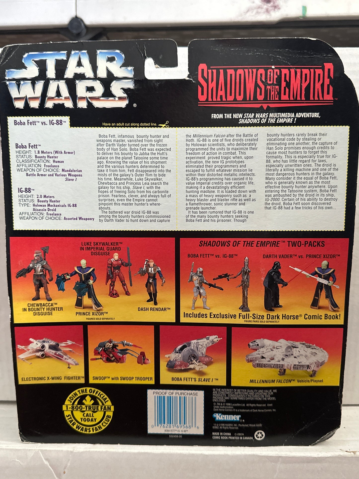 Star Wars Shadow of the Empire Special Comic & Figures