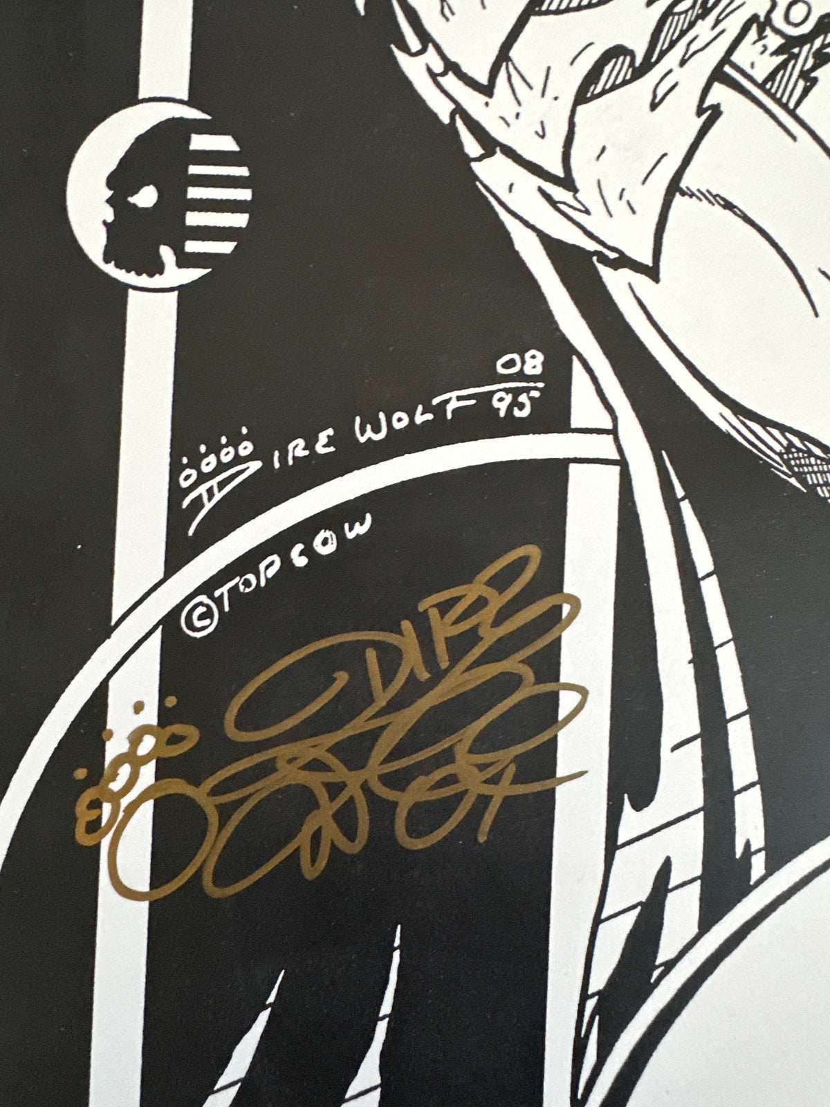 Witchblade Print by Dire Wolf Signed 2008