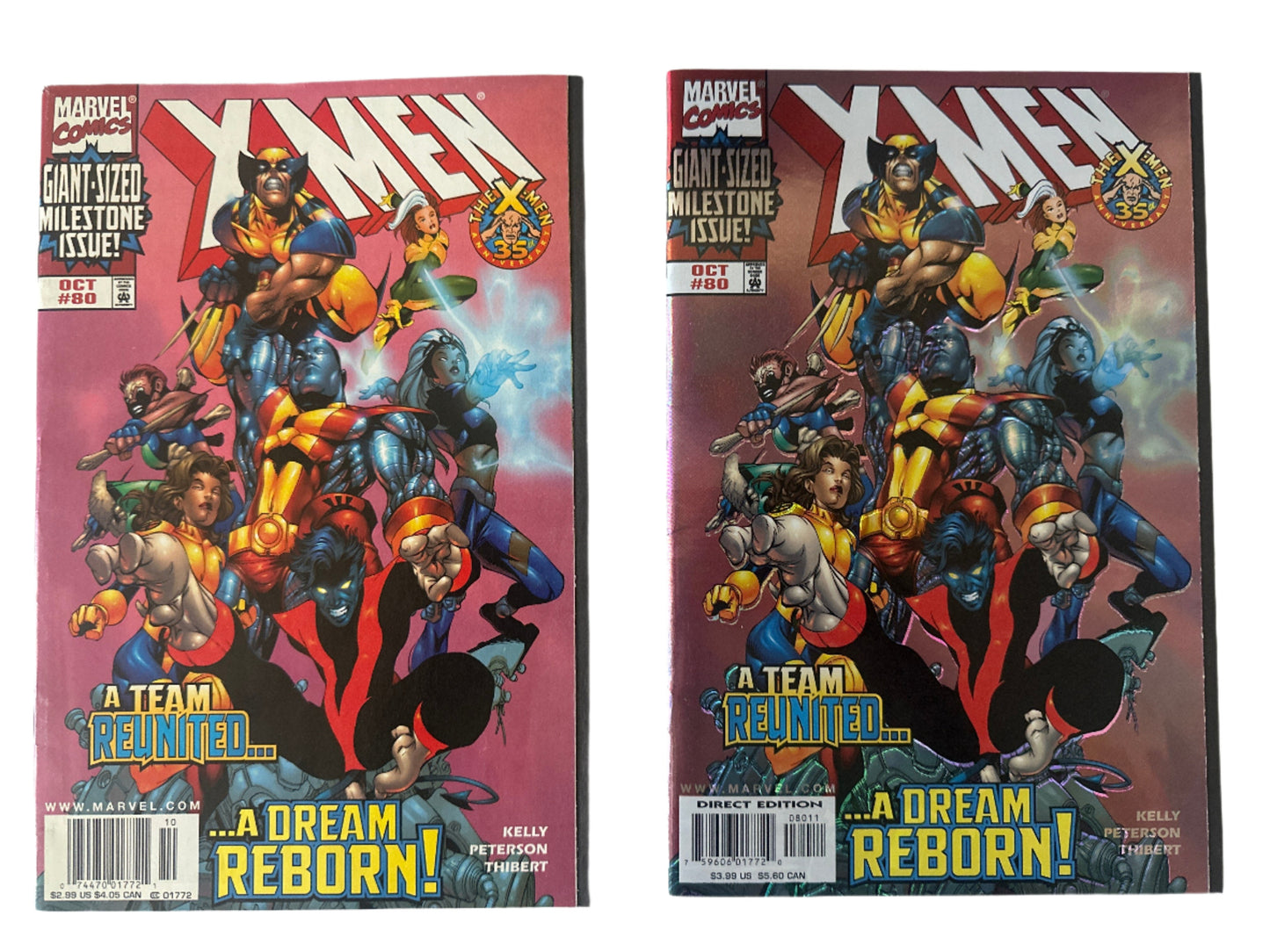 X-Men #80 1998 Both Newstand and Holofoil