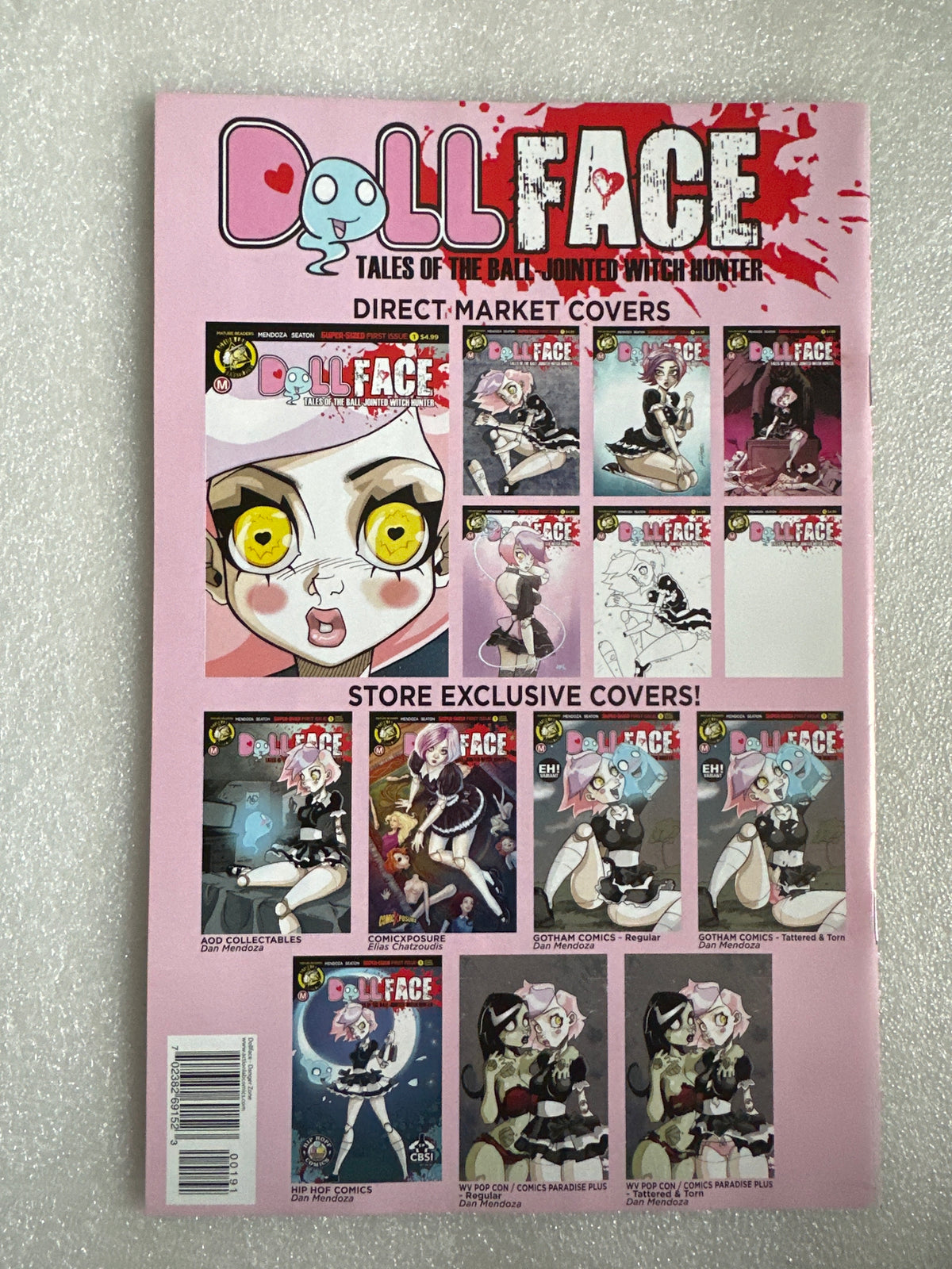 Dollface #1 Comicxposure Variant Action Lab 2017