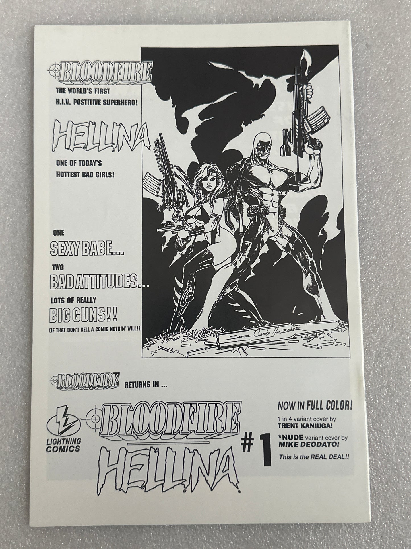 Hellina Kiss of Death #1 Lighting Comics 1995