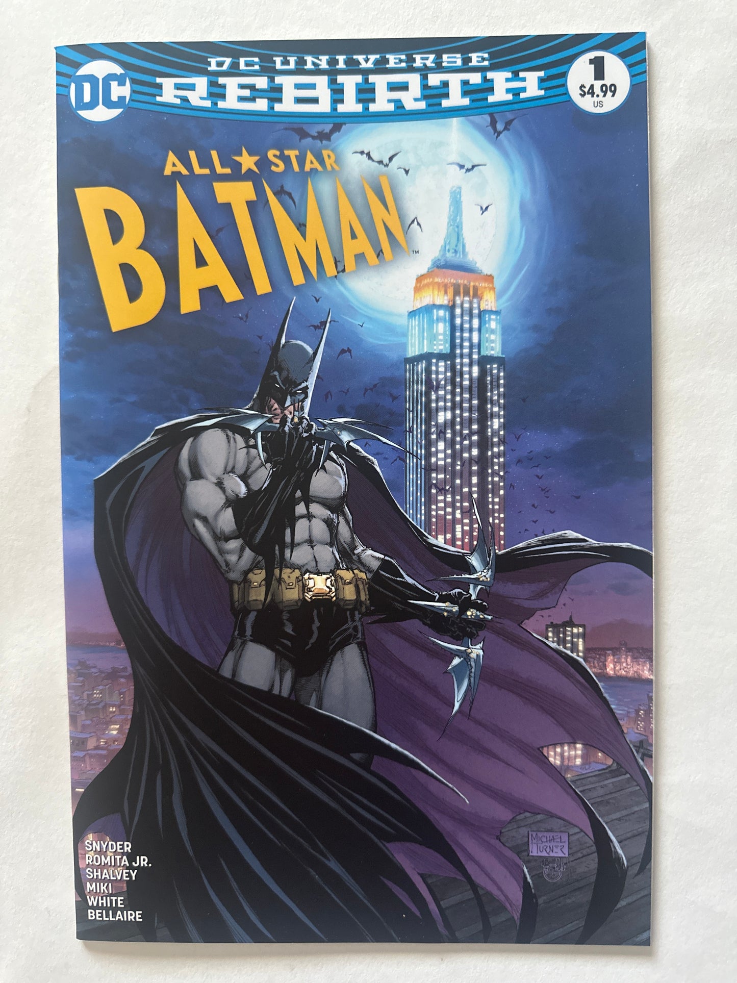 All-Star Batman #1 DC Rebirth Variant 2016
