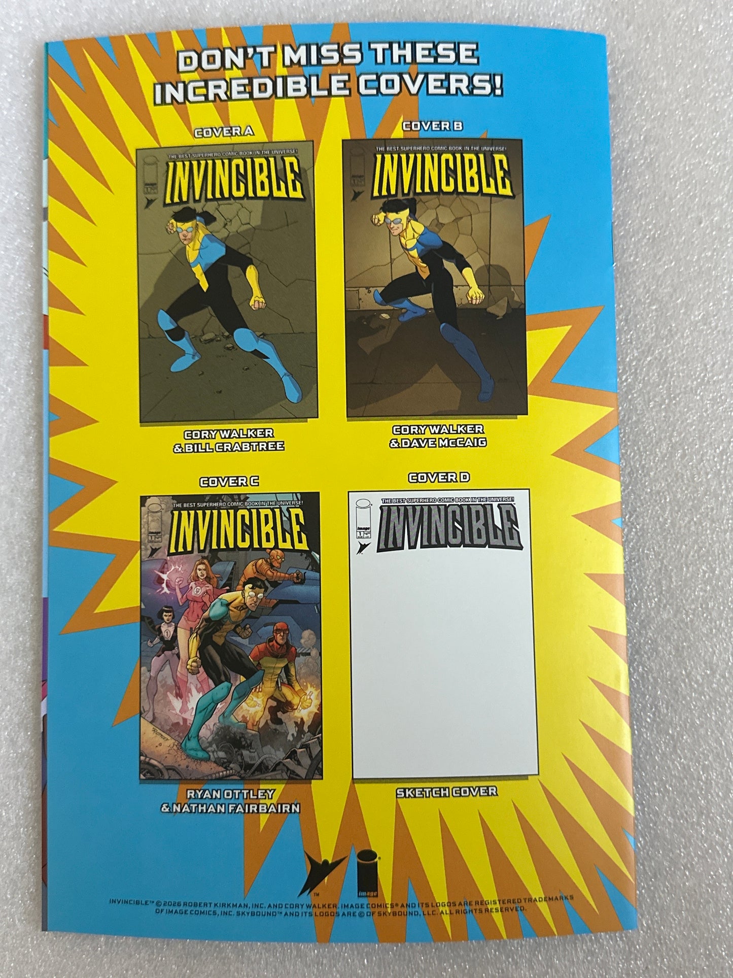 Invincible Facsimile #1 Foil Cover B Image Comics 2026