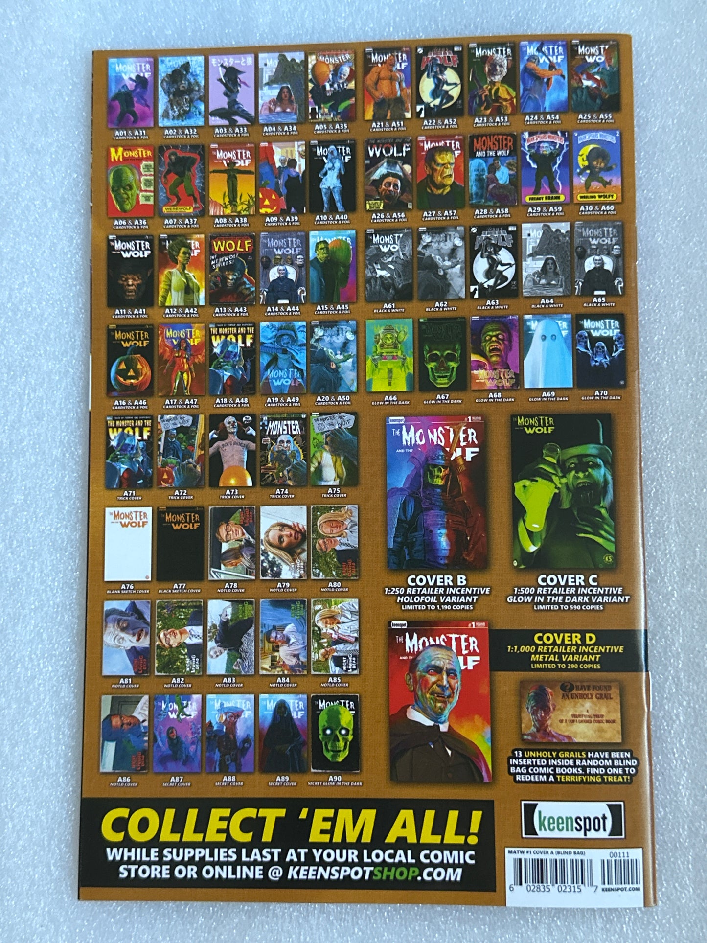 Mark Spears Monster and the Wolf #1 Cover A08