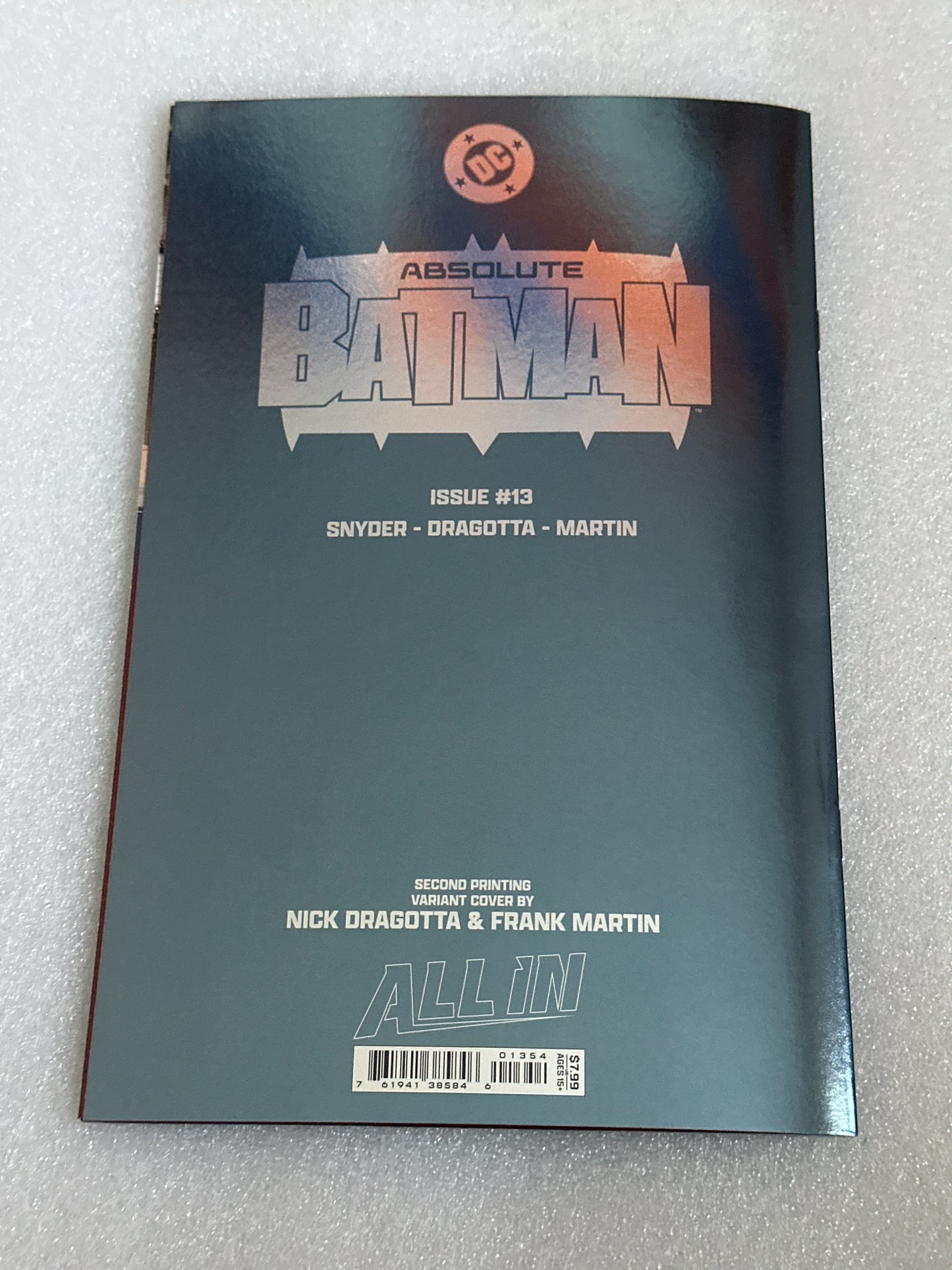 Absolute Batman #13 Foil Variant 2nd Print DC 2025