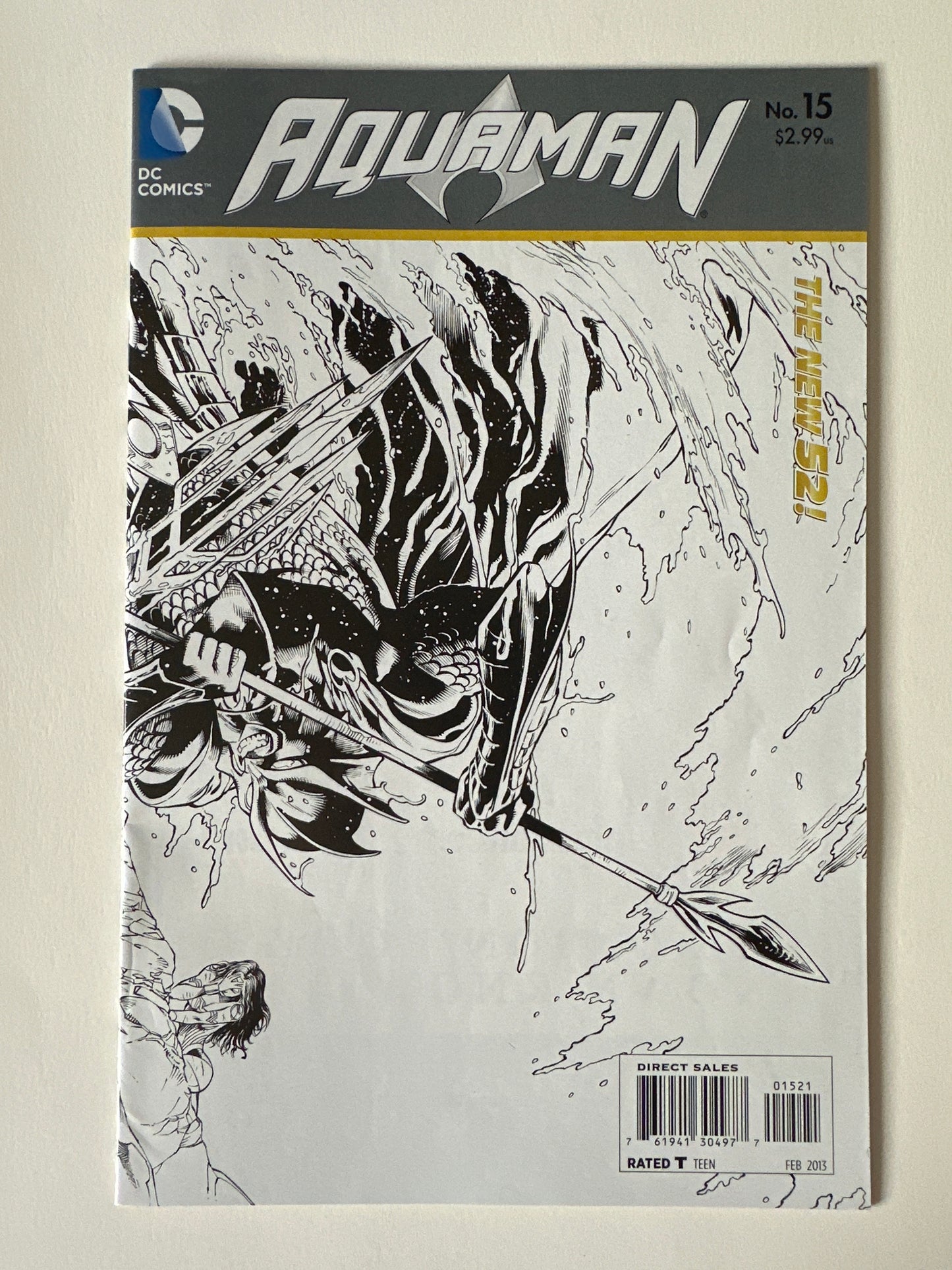 Aquaman #15 The New 52 - 1:25 Eddy Barrows Variant DC 2013