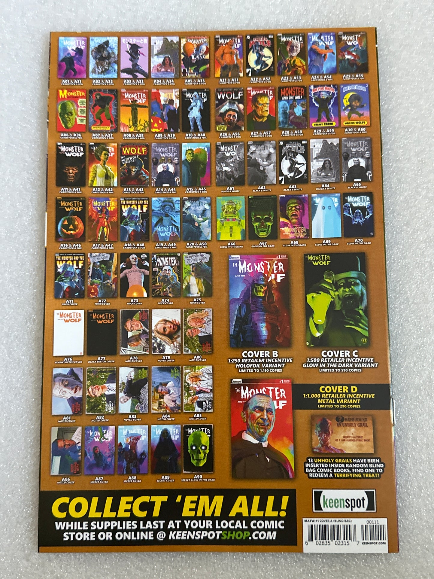 Mark Spears Monster and the Wolf #1 Cover A23
