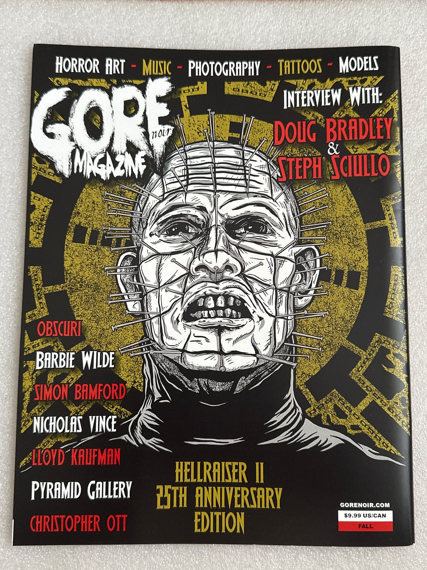 Gore Noir #1 Hellraiser Magazine Size Issue