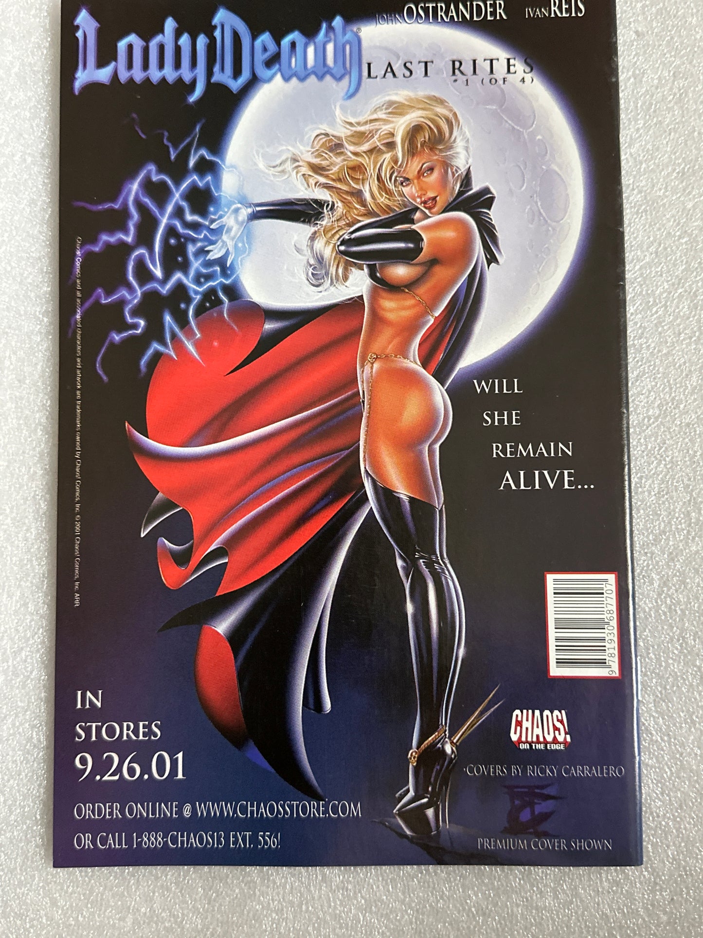 Lady Death Medieval Witchblade #1 Chaos Comics 2001