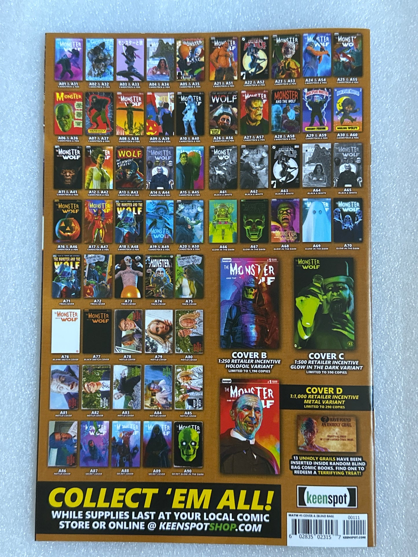 Mark Spears Monster and the Wolf #1 Cover A04