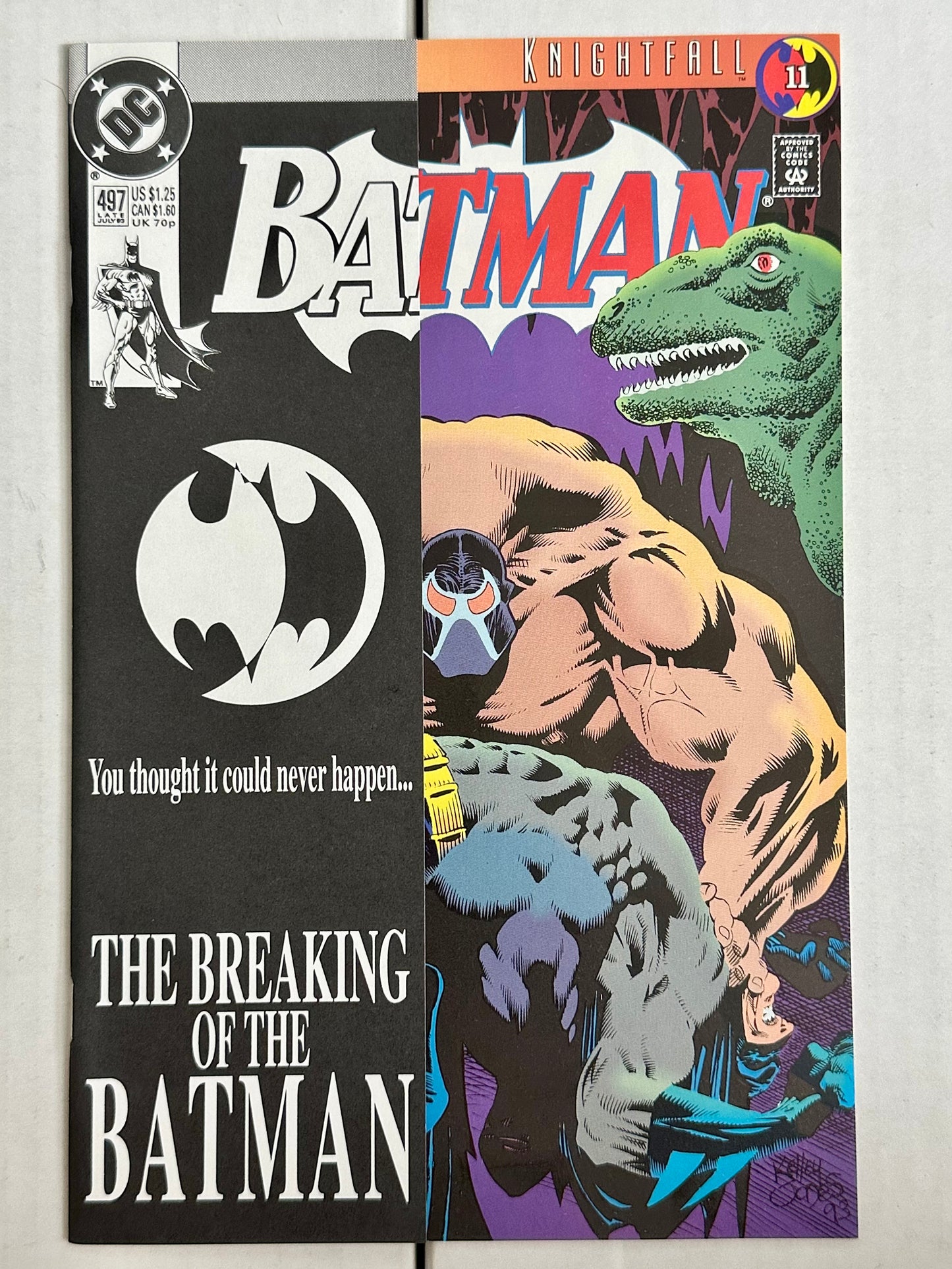 Batman 497 Direct flip cover DC 1993