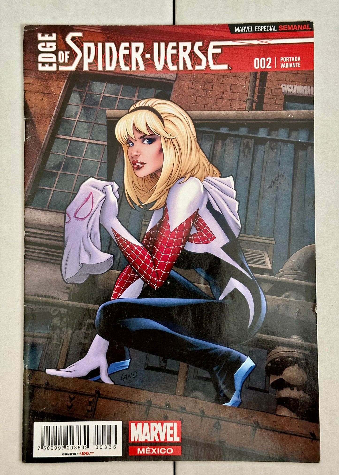 Edge of Spider-Verse #2 Mexico Land Variant Marvel 2015