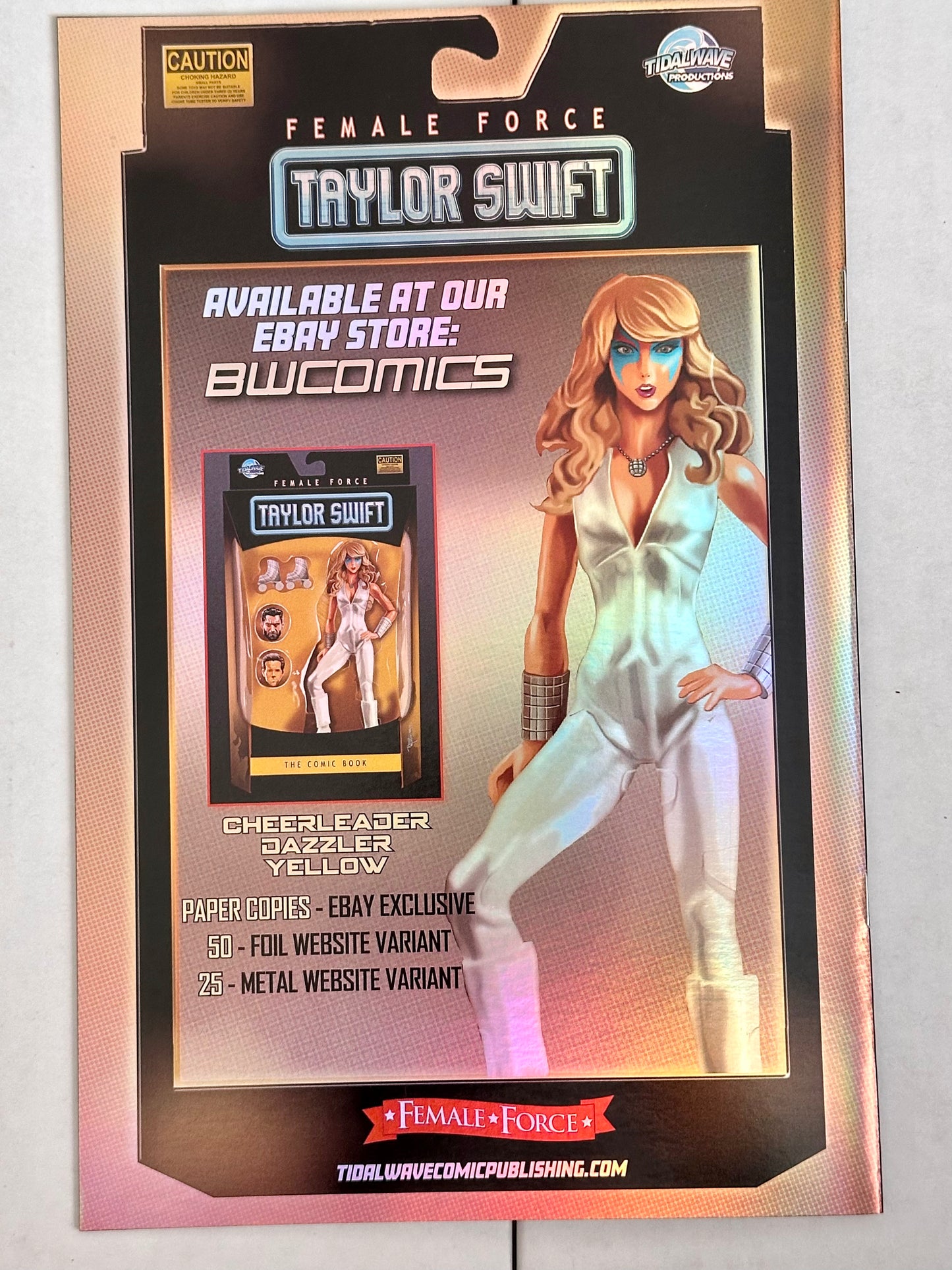 Female Force: Taylor Swift Foil Skate Dazzler Cover #4/50 Tidalwave 2023