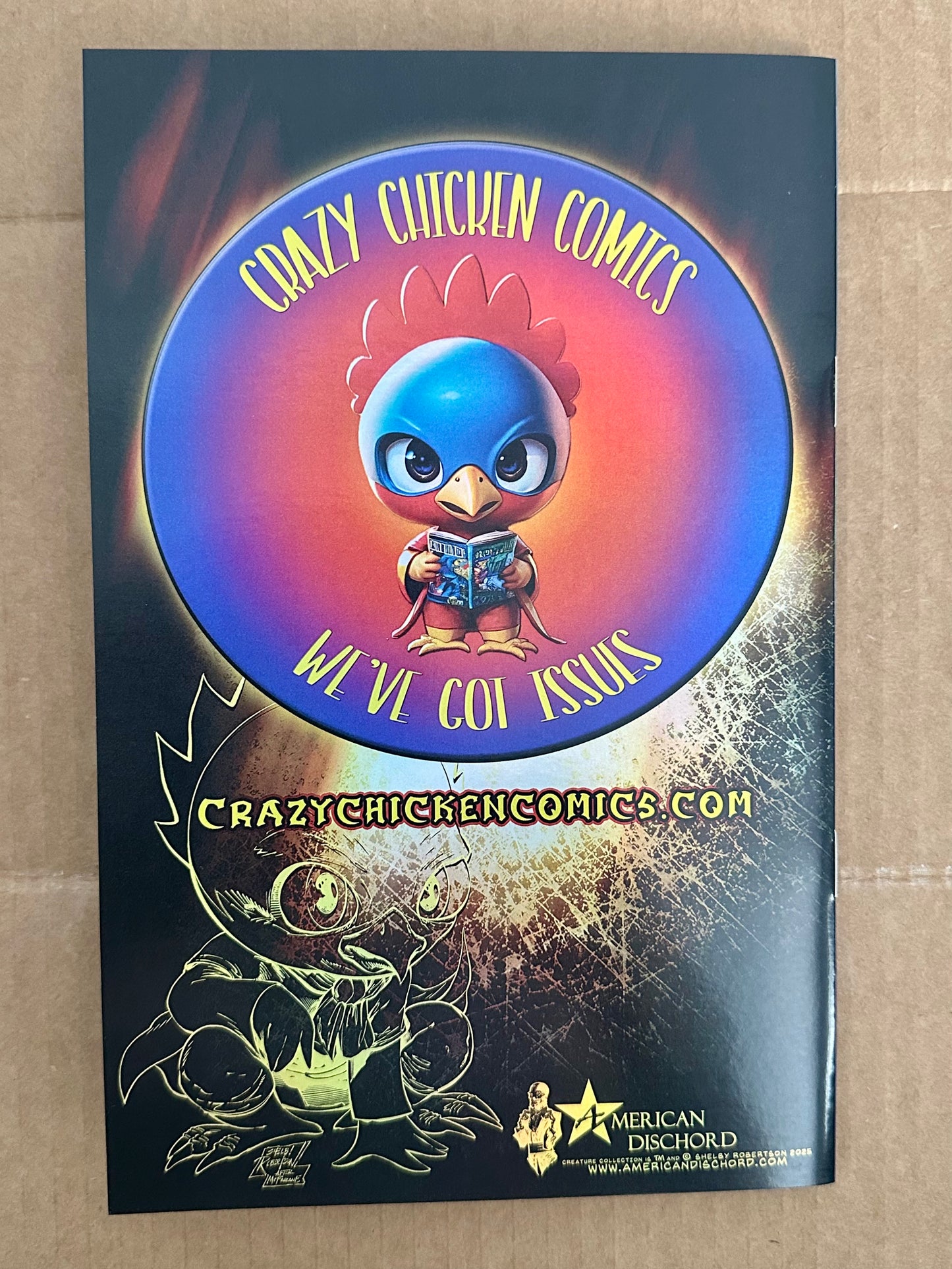 Crazy Chicken Comics Exclusive Fred A.Scare’s Creature Collection Flashback Edition Virgin Foil