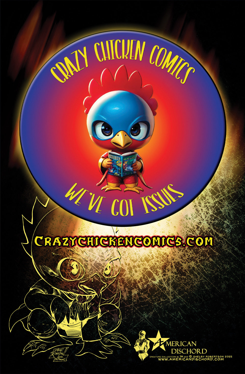 Crazy Chicken Comics Exclusive Fred A.Scare’s Creature Collection Flashback Edition Trade Dressing
