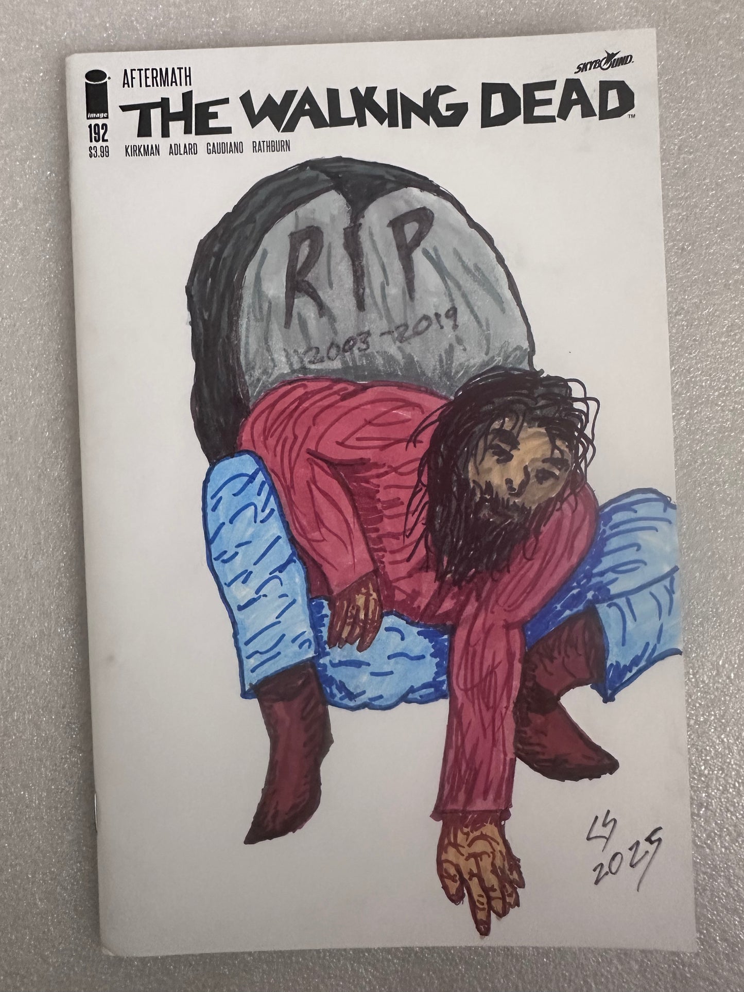Walking Dead #192 Original Homage Sketch cover