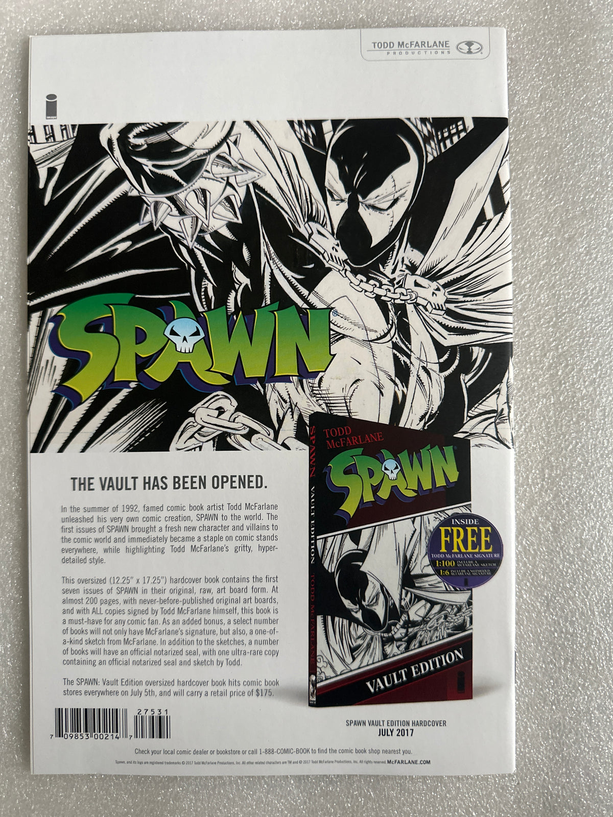 Spawn #275 Amazing Comic Con Exclusive Variant Image 2017