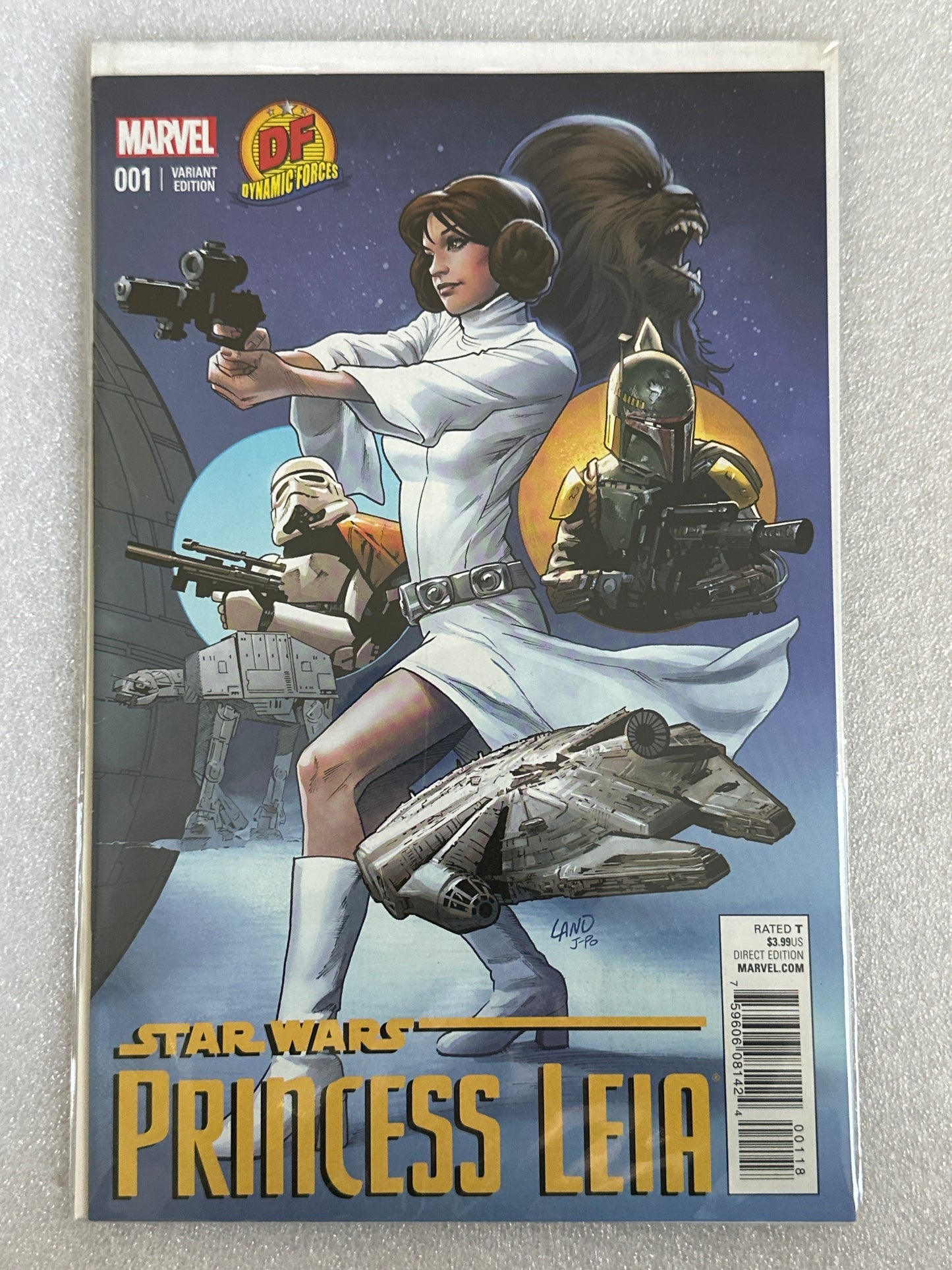 Star Wars Princess Leia #1 Dynamic Forces Variant w/COA Marvel 2015