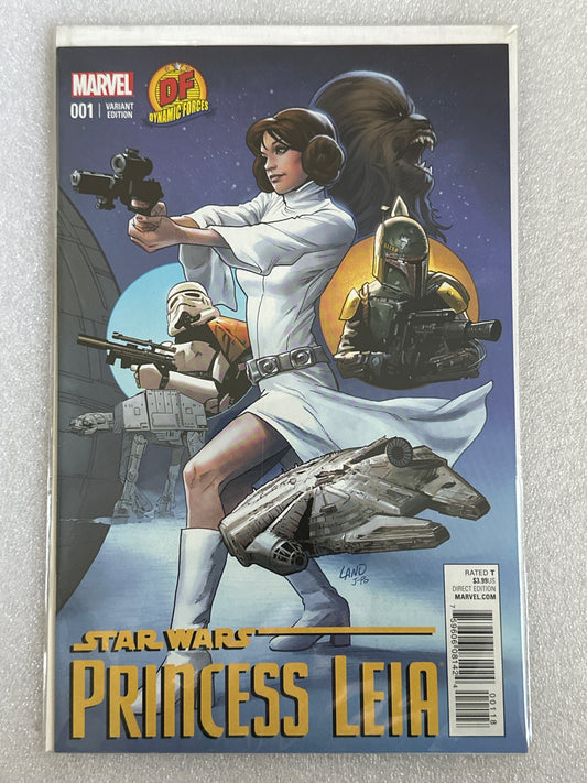 Star Wars Princess Leia #1 Dynamic Forces Variant w/COA Marvel 2015