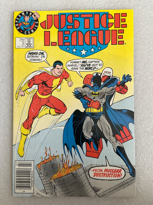 Justice League #3 Superman Test Logo Variant DC 1987