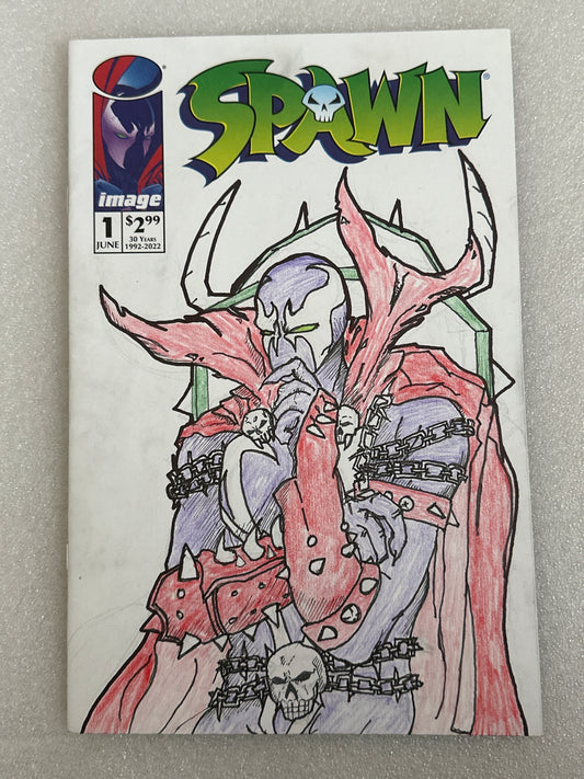 Spawn #1 Original Sketch Cover Image Comics 2022