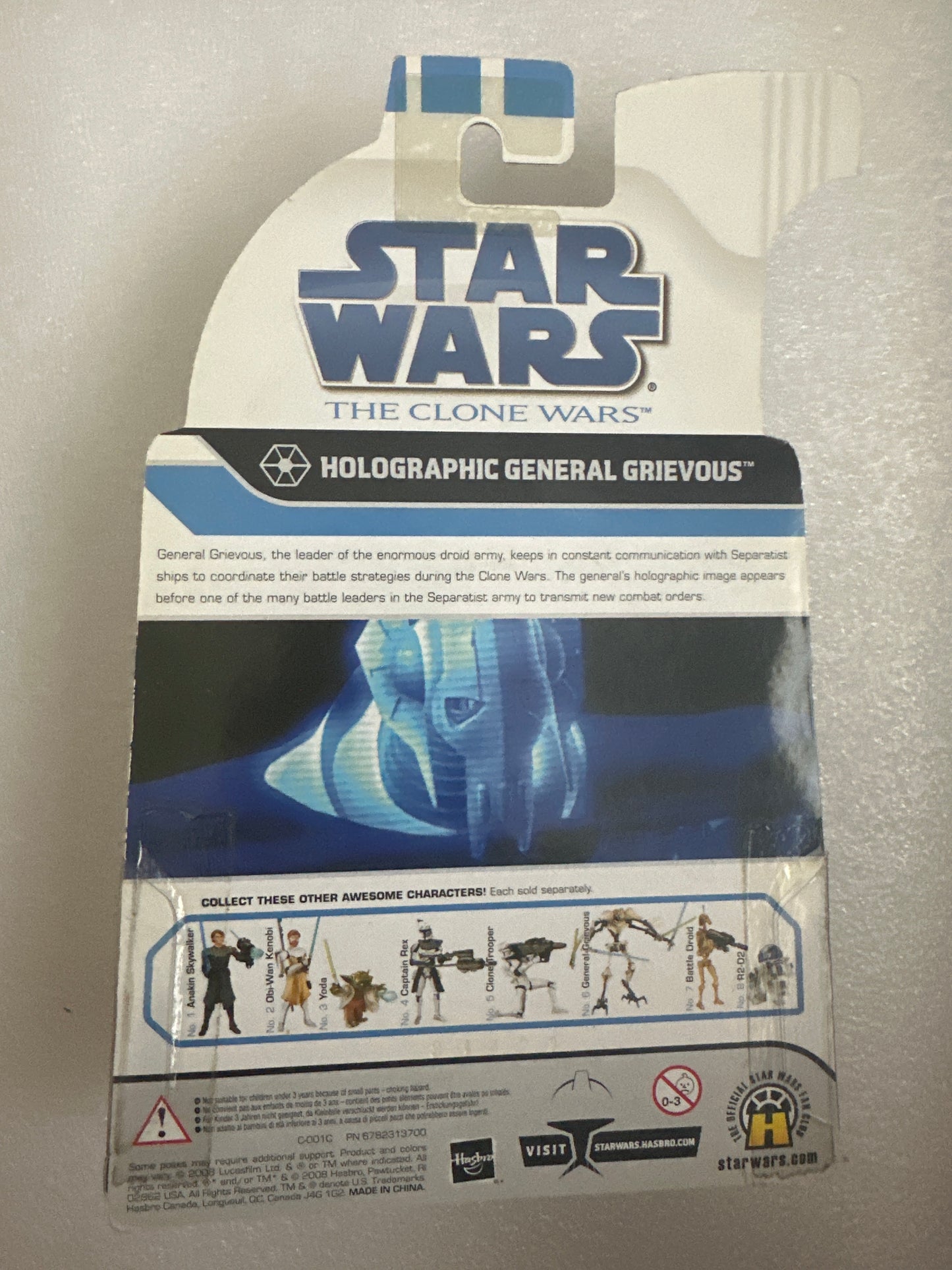 Halographic General Grievous Star Wars Hasbro Star Wars Figure