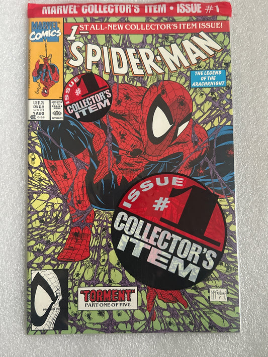Spider-Man #1 sealed Polybagged Variant Marvel 1990
