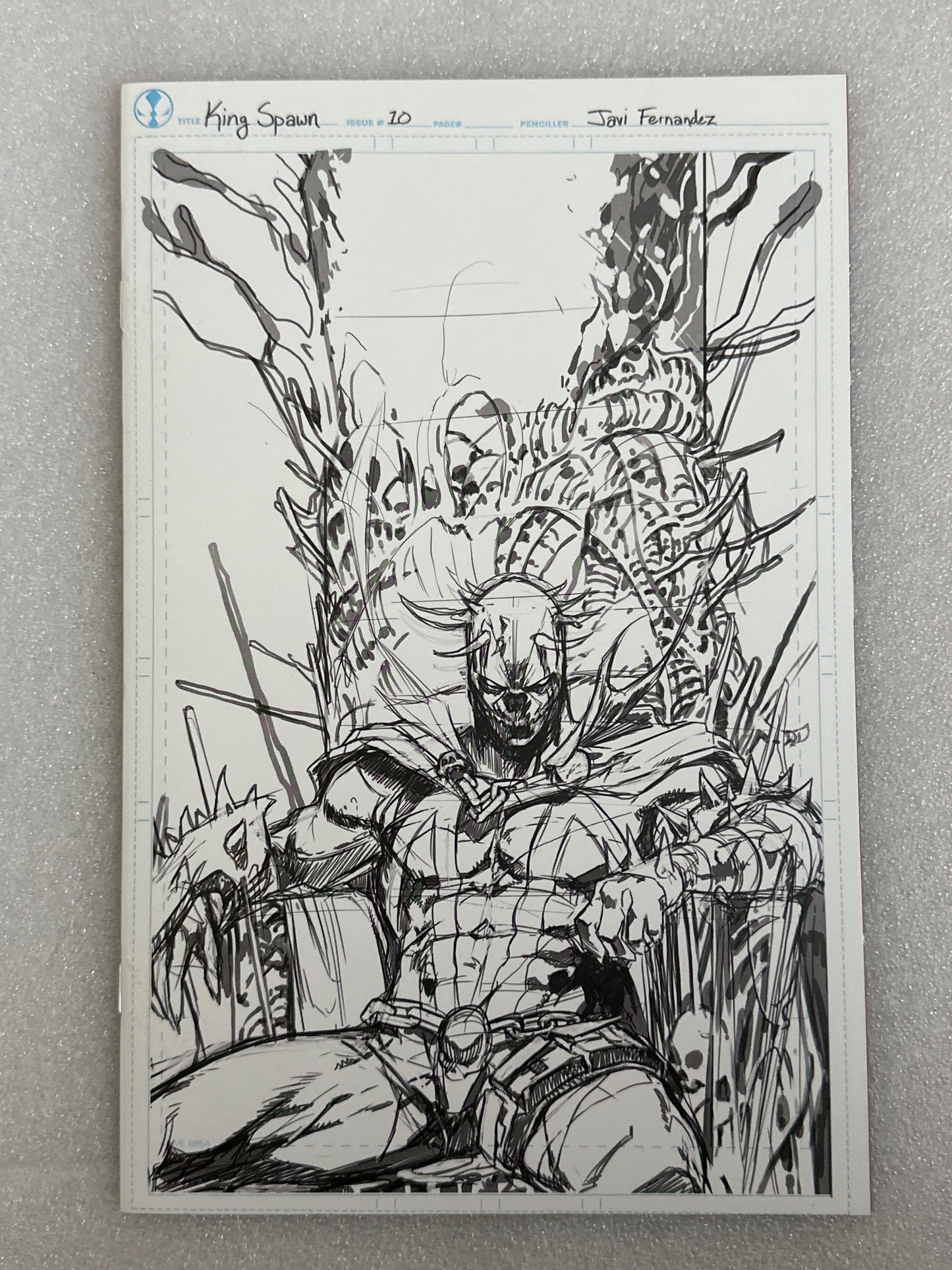 King Spawn #10 Sketch Cover Variant Image 2022