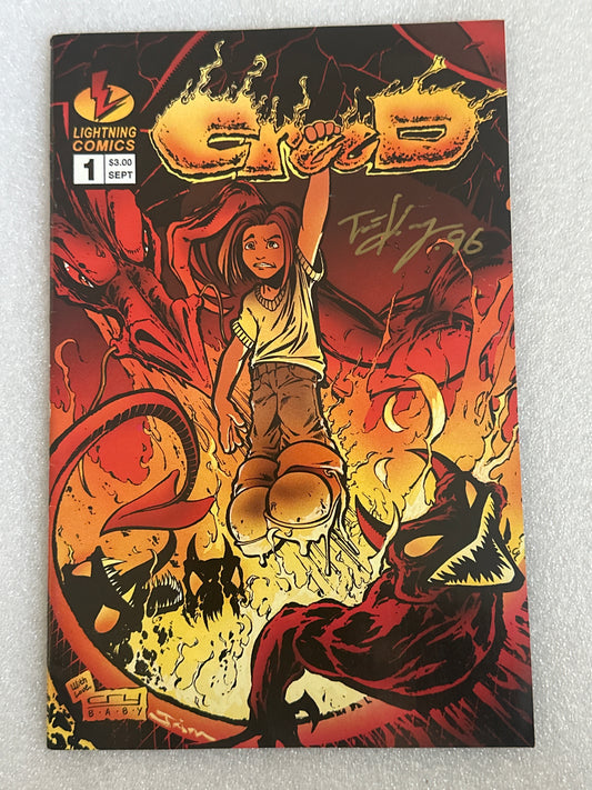 Creed #1 Signed by Trent Kaniuga Lightning Comics 1995
