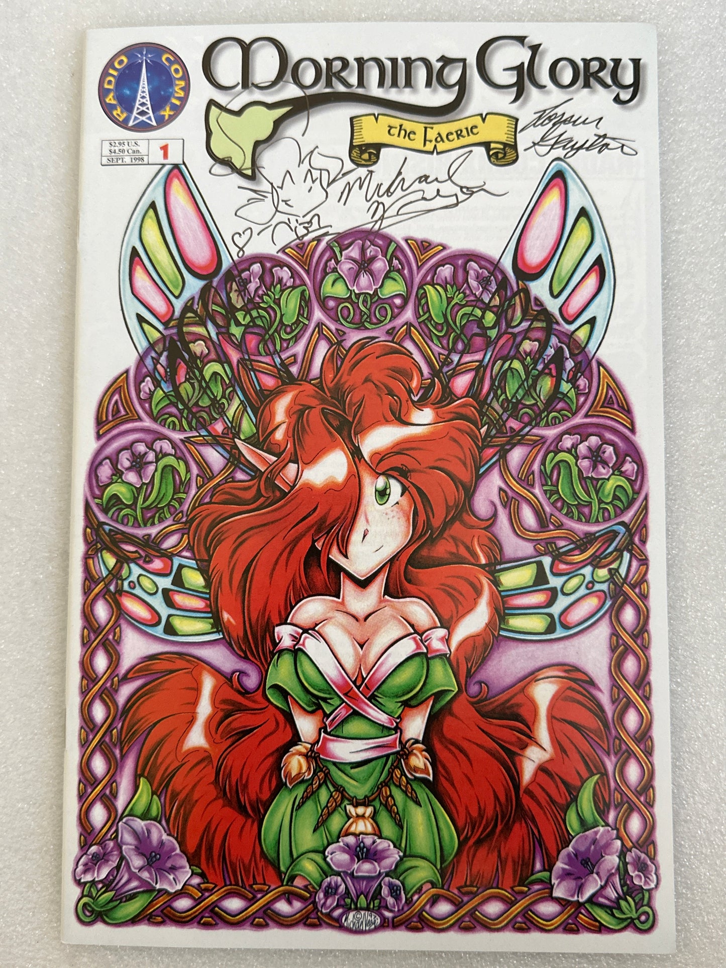 Morning Glory The Farie #1 Double Signed w/Remark Radio Comix 1998