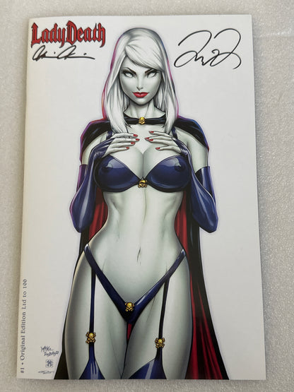 Lady Death #1 Jesse James Original Edition Signed by Pulido & James Coffin Comics 2018