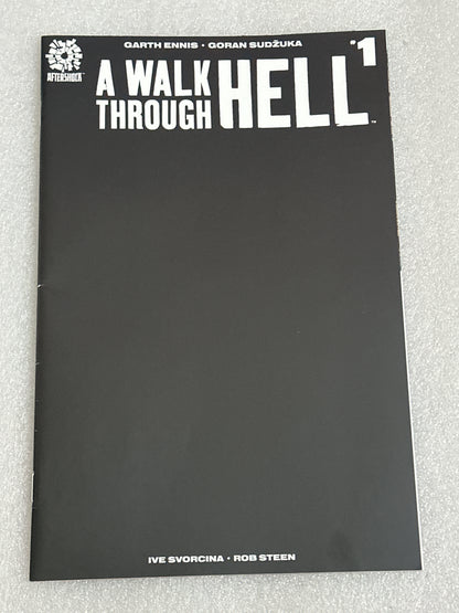 A Walk Through Hell #1 Blank Black Variant Cover Aftershock 2018