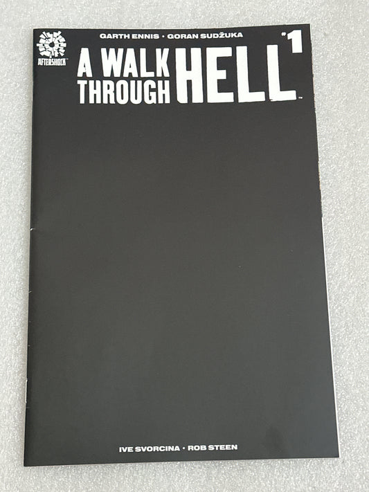 A Walk Through Hell #1 Blank Black Variant Cover Aftershock 2018